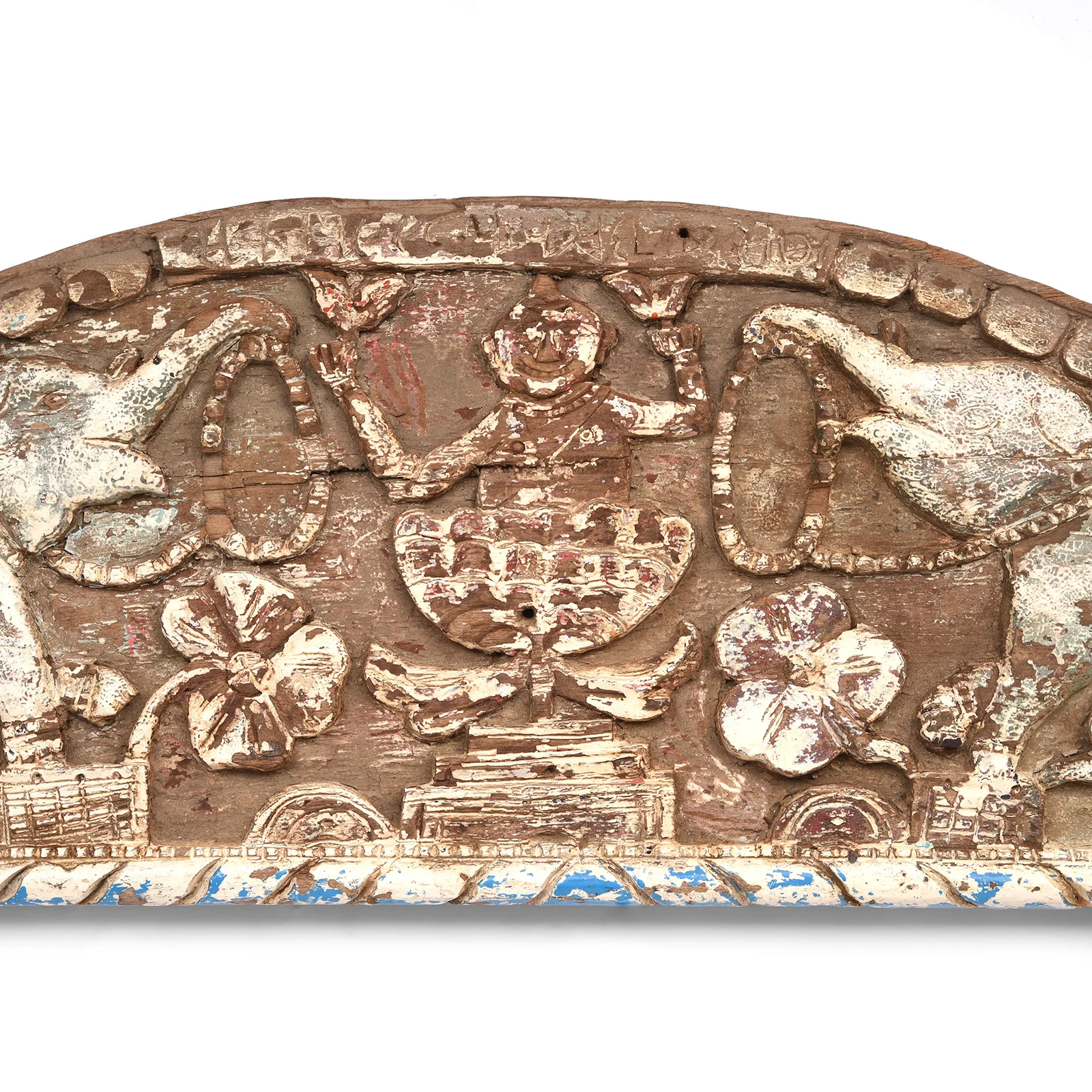Carved Teak Lintel Panel From Andra Pradesh - 19th Century - Image 2