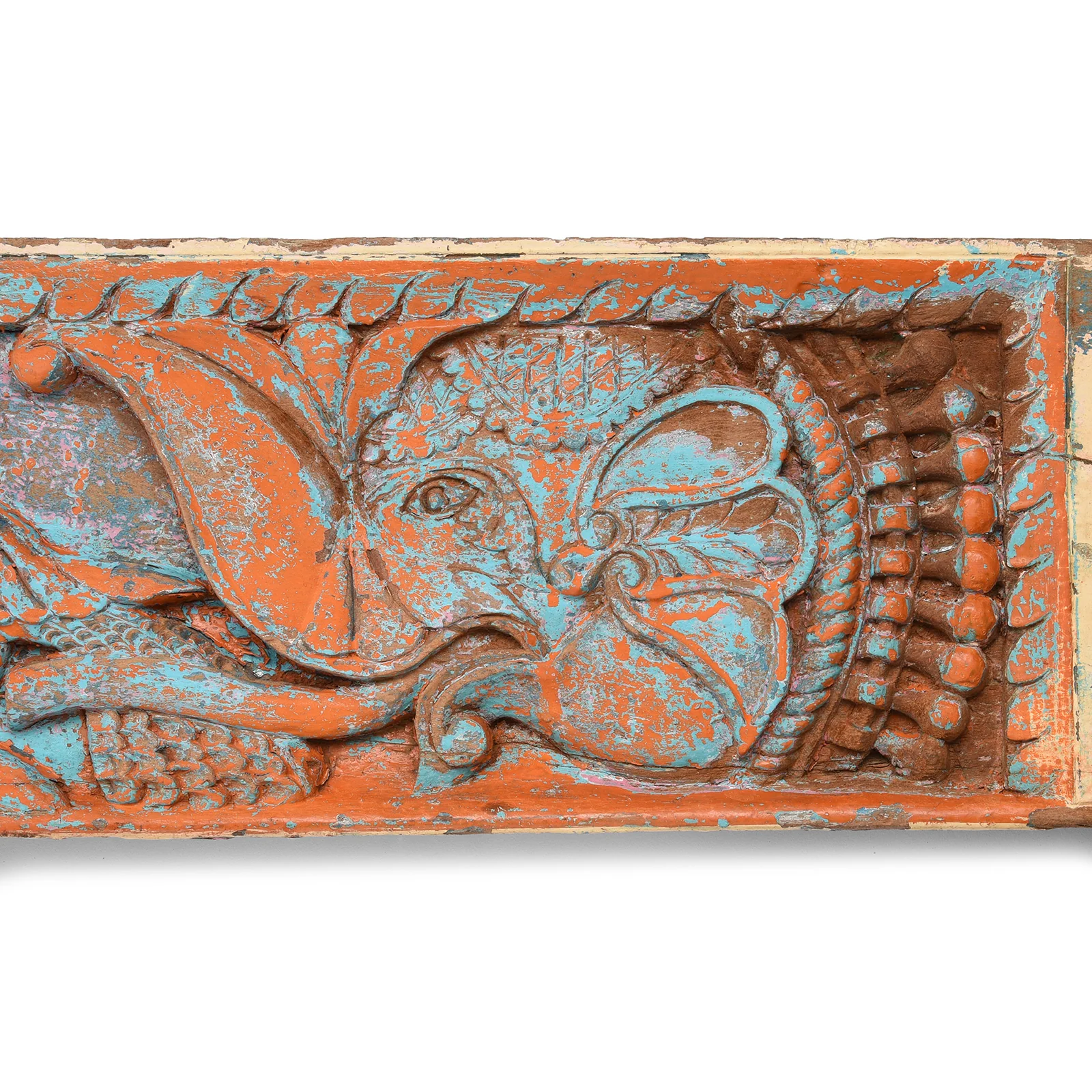 Carved Teak Lintel Panel From Madhya Pradesh - 19th Century - Image 2