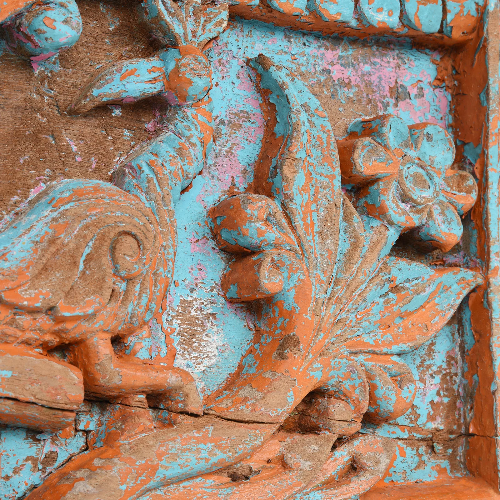 Carved Teak Lintel Panel From Madhya Pradesh - 19th Century - Image 6
