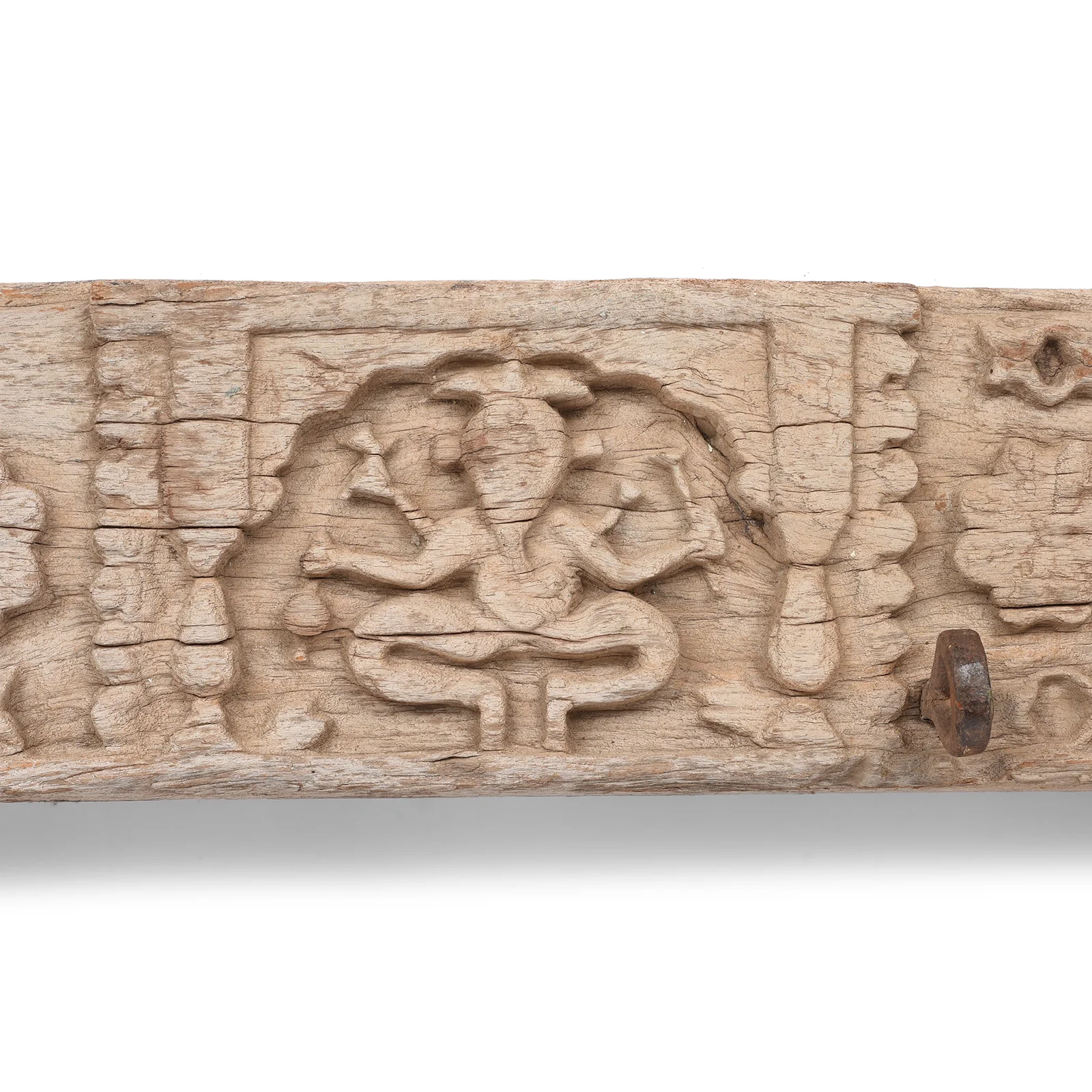 Carved Teak Lintel Panel From Kutch - 19th Century - Image 2