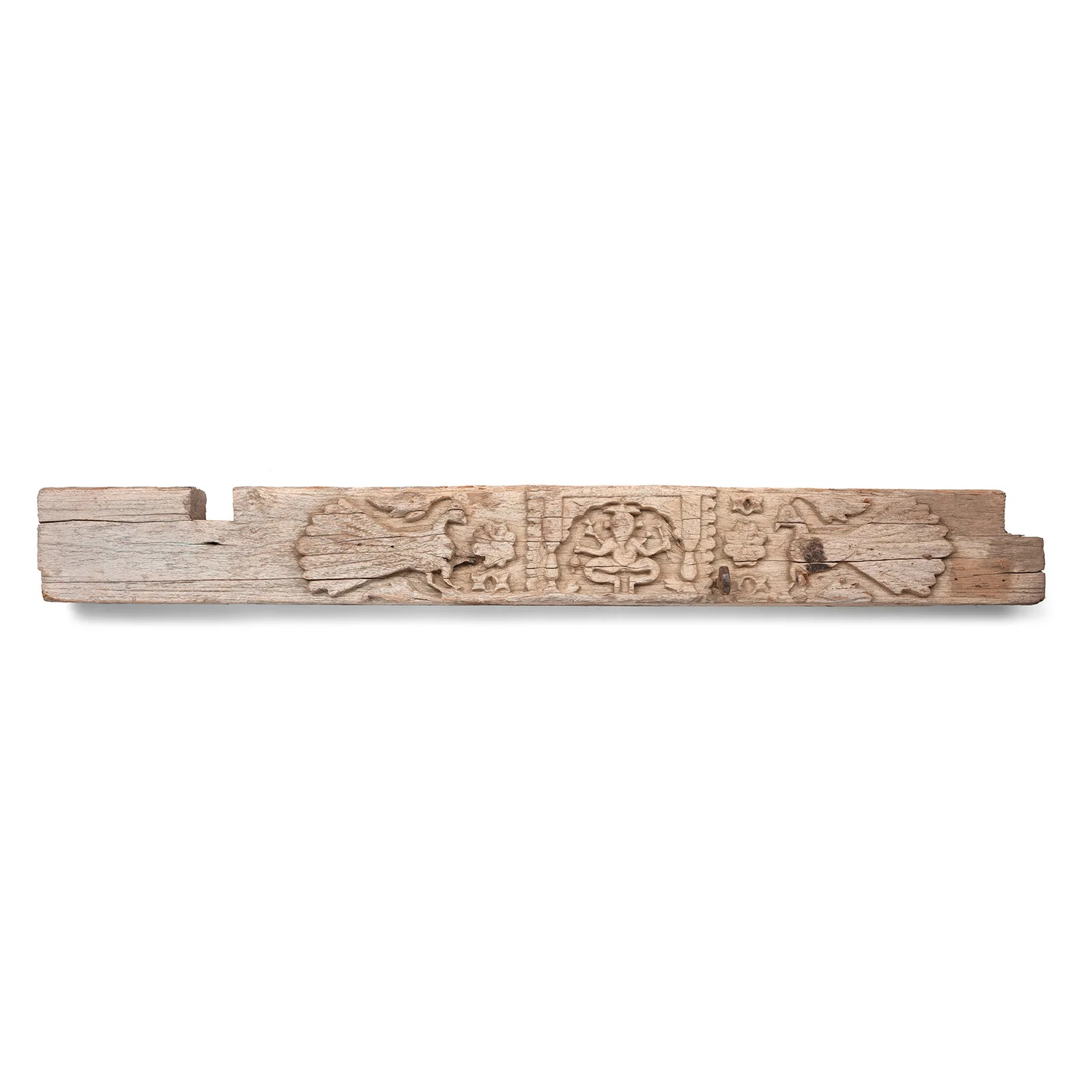 Carved Teak Lintel Panel From Kutch - 19th Century - Image 7