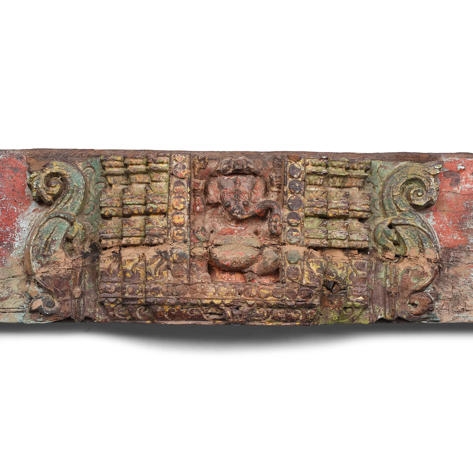 Carved Teak Lintel Panel From Gujarat - 19th Century - Image 3