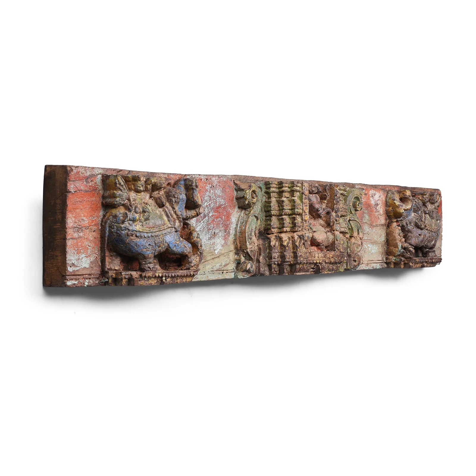 Carved Teak Lintel Panel From Gujarat - 19th Century - Image 5