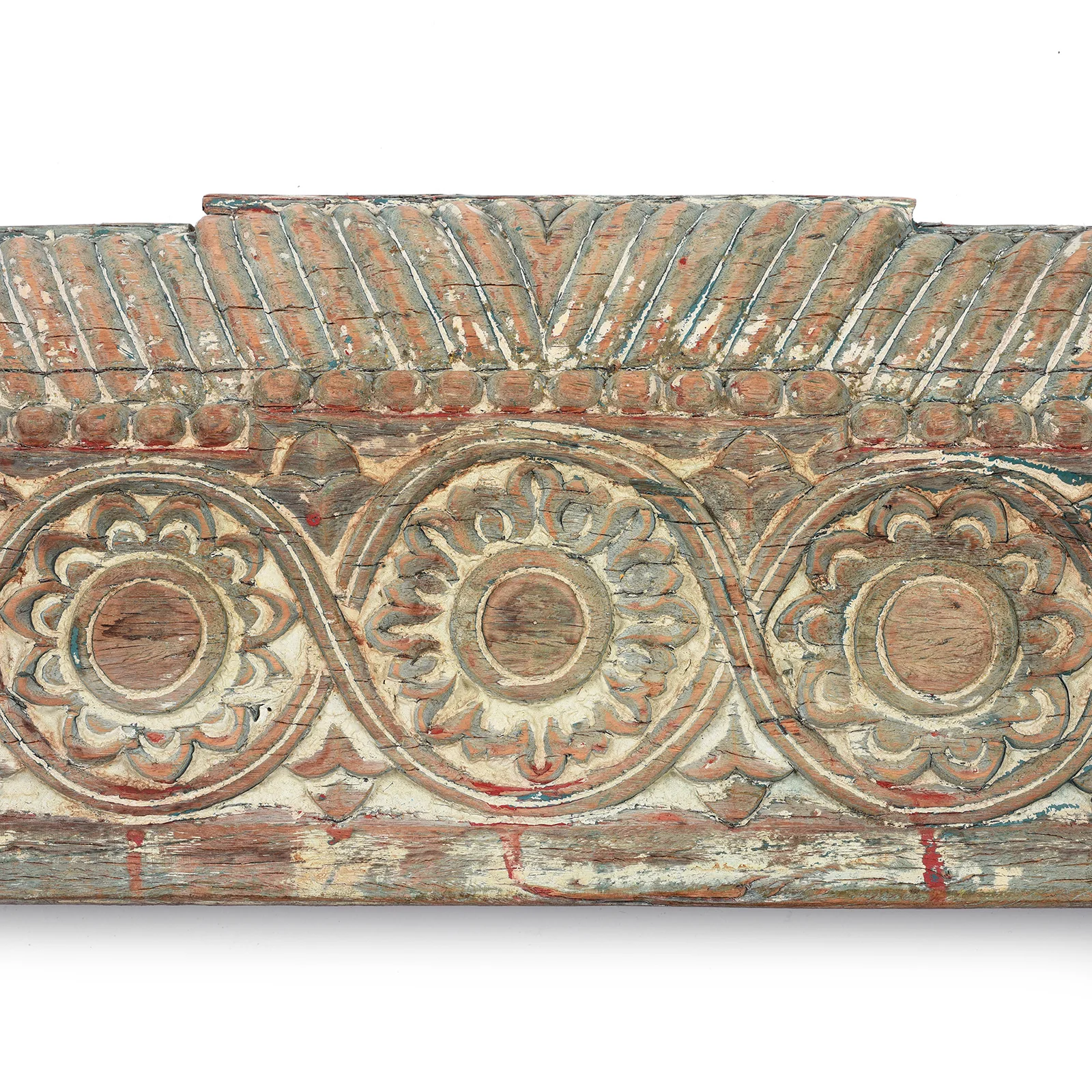 Carved Teak Lintel Panel From Gujarat - 18thC - Image 5