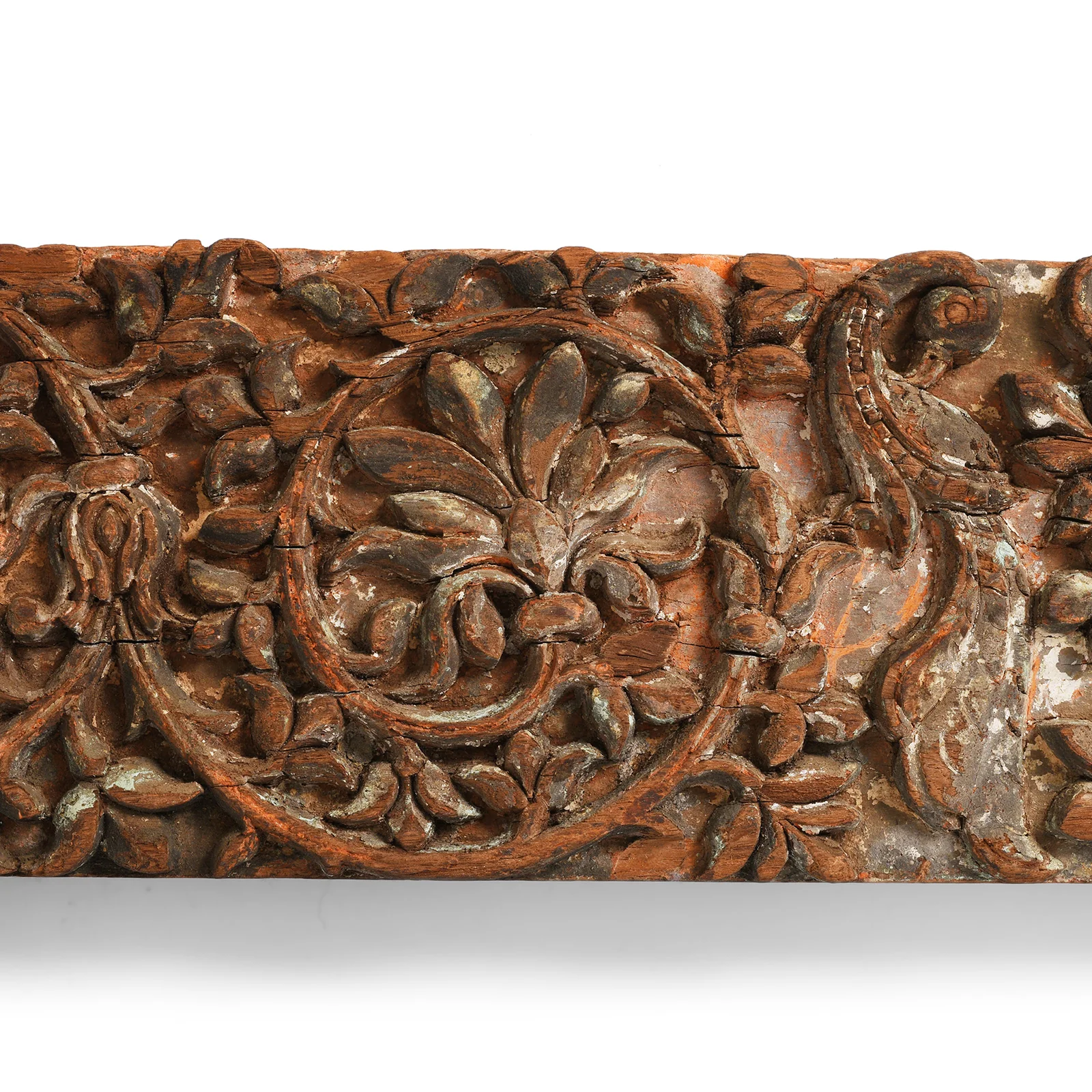 Carved Teak Lintel Panel From Kutch - 19th Century - Image 2