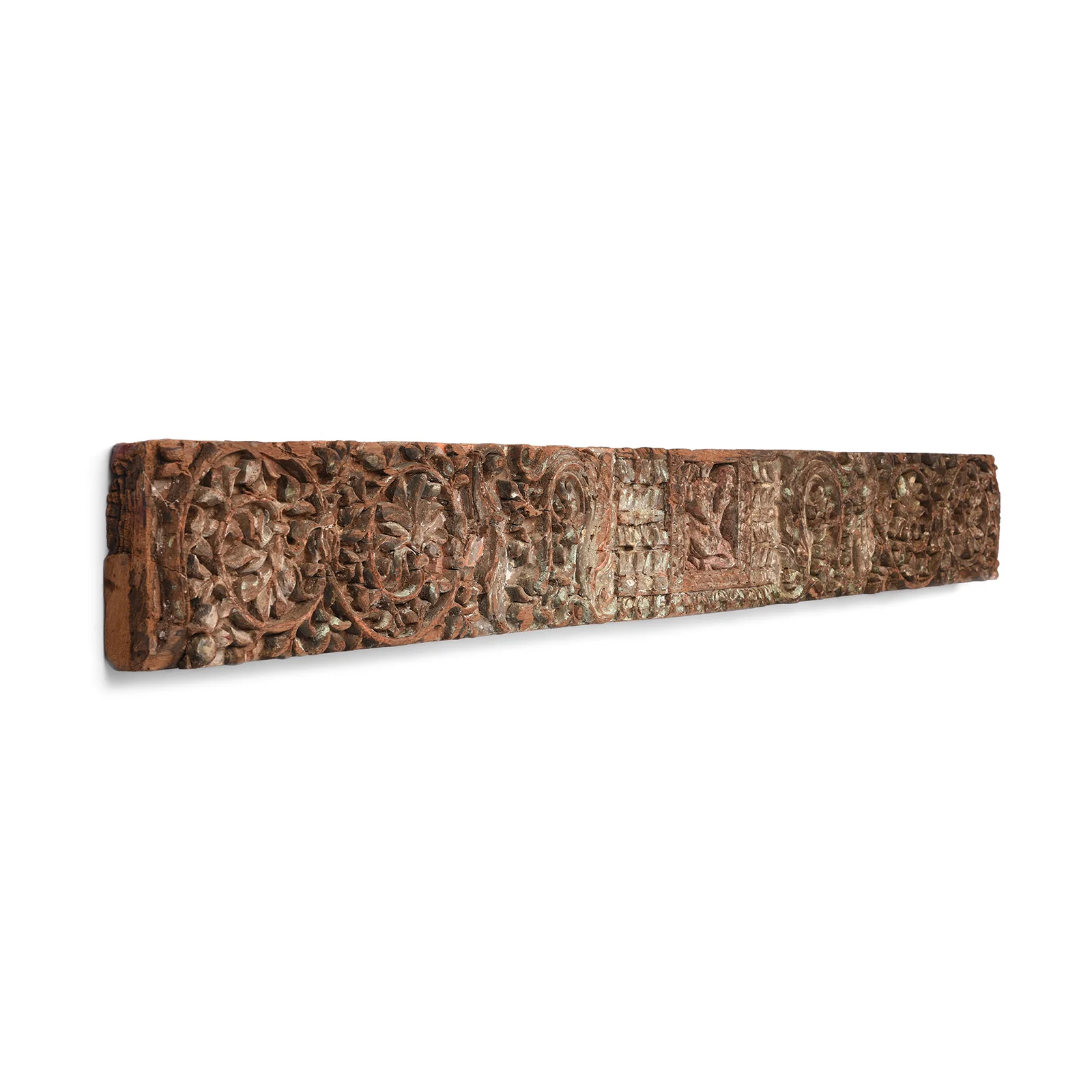 Carved Teak Lintel Panel From Kutch - 19th Century - Image 4