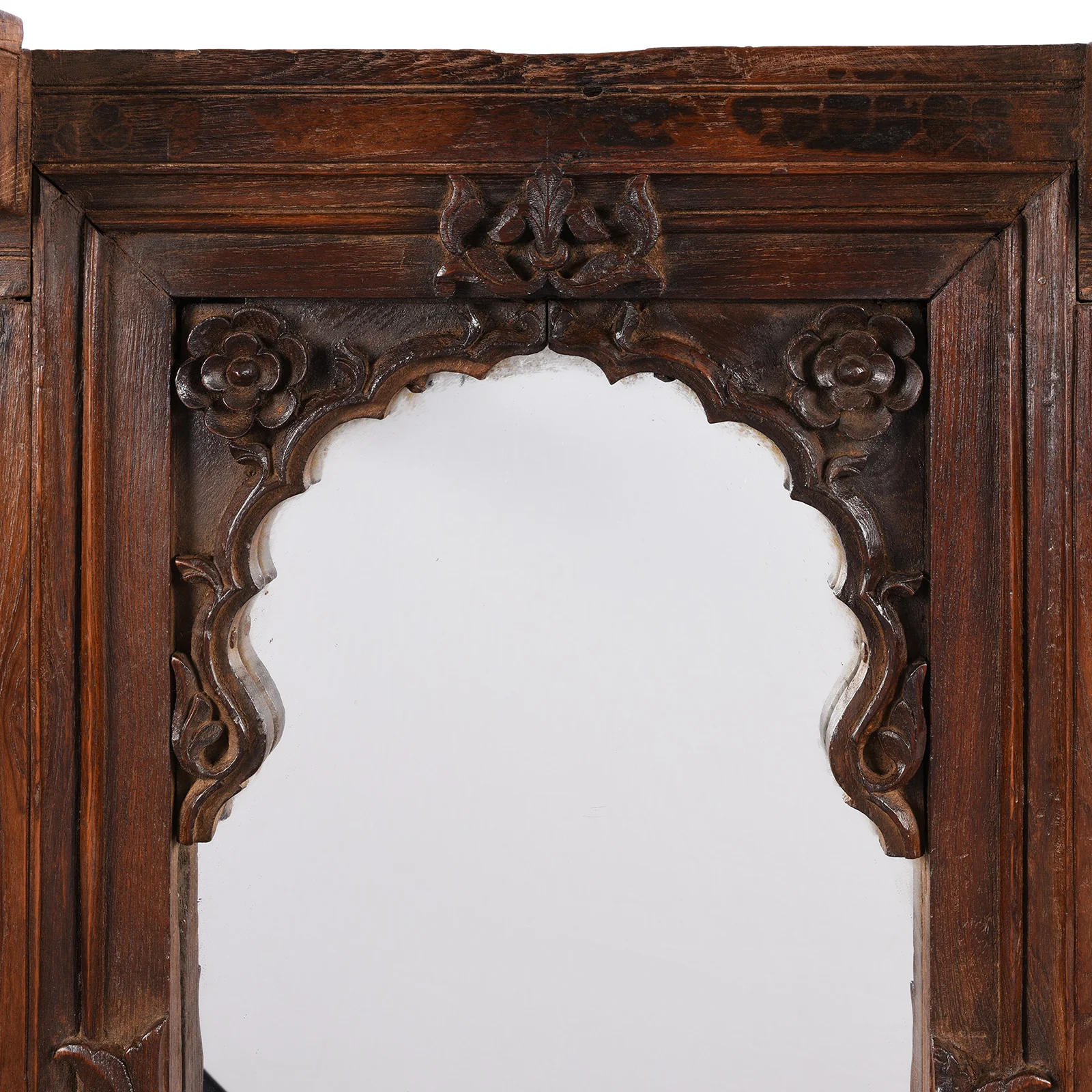Carved Teak Mirror From Pratapgargh - Early 19th Century - Image 2