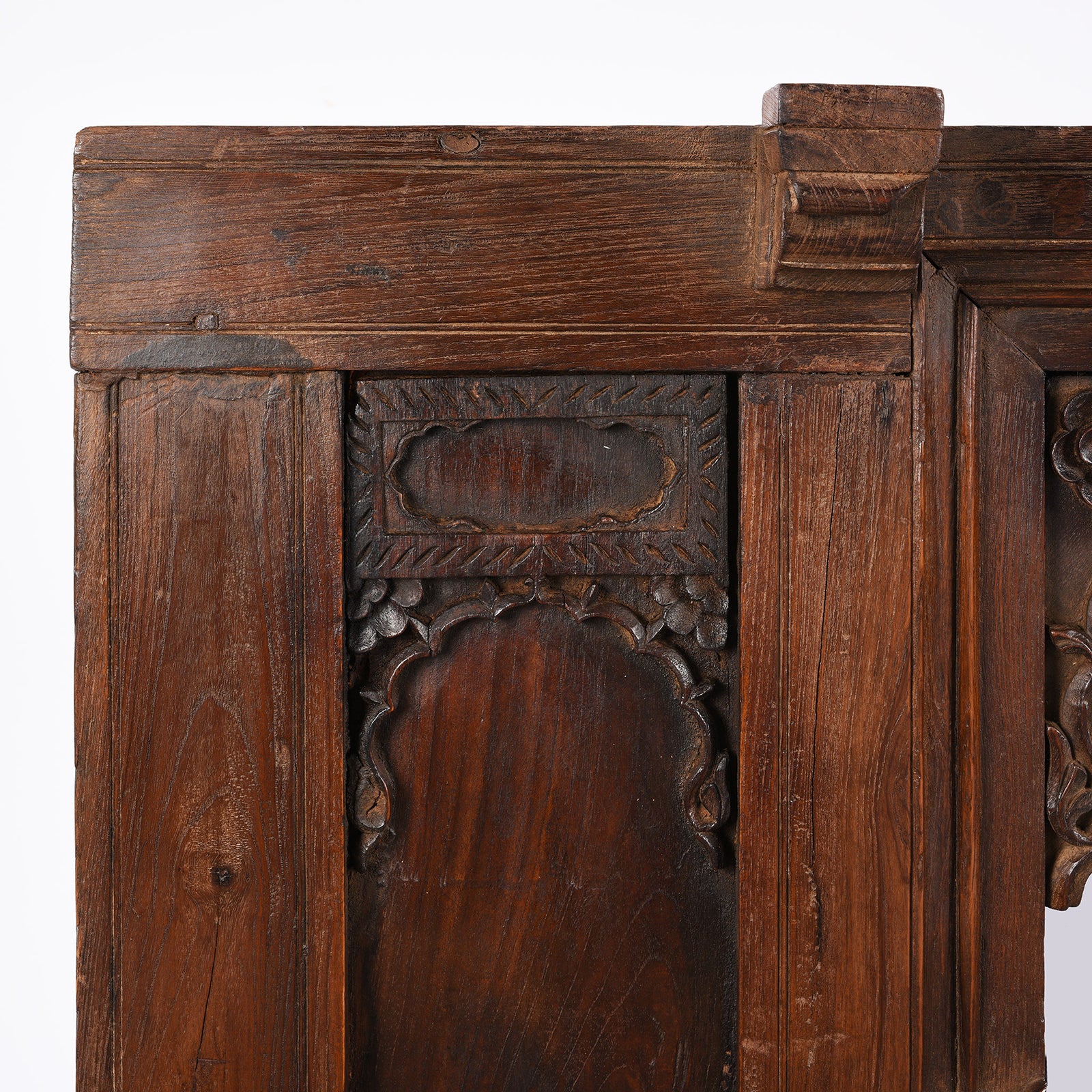 Carved Teak Mirror From Pratapgargh - Early 19th Century - Image 4