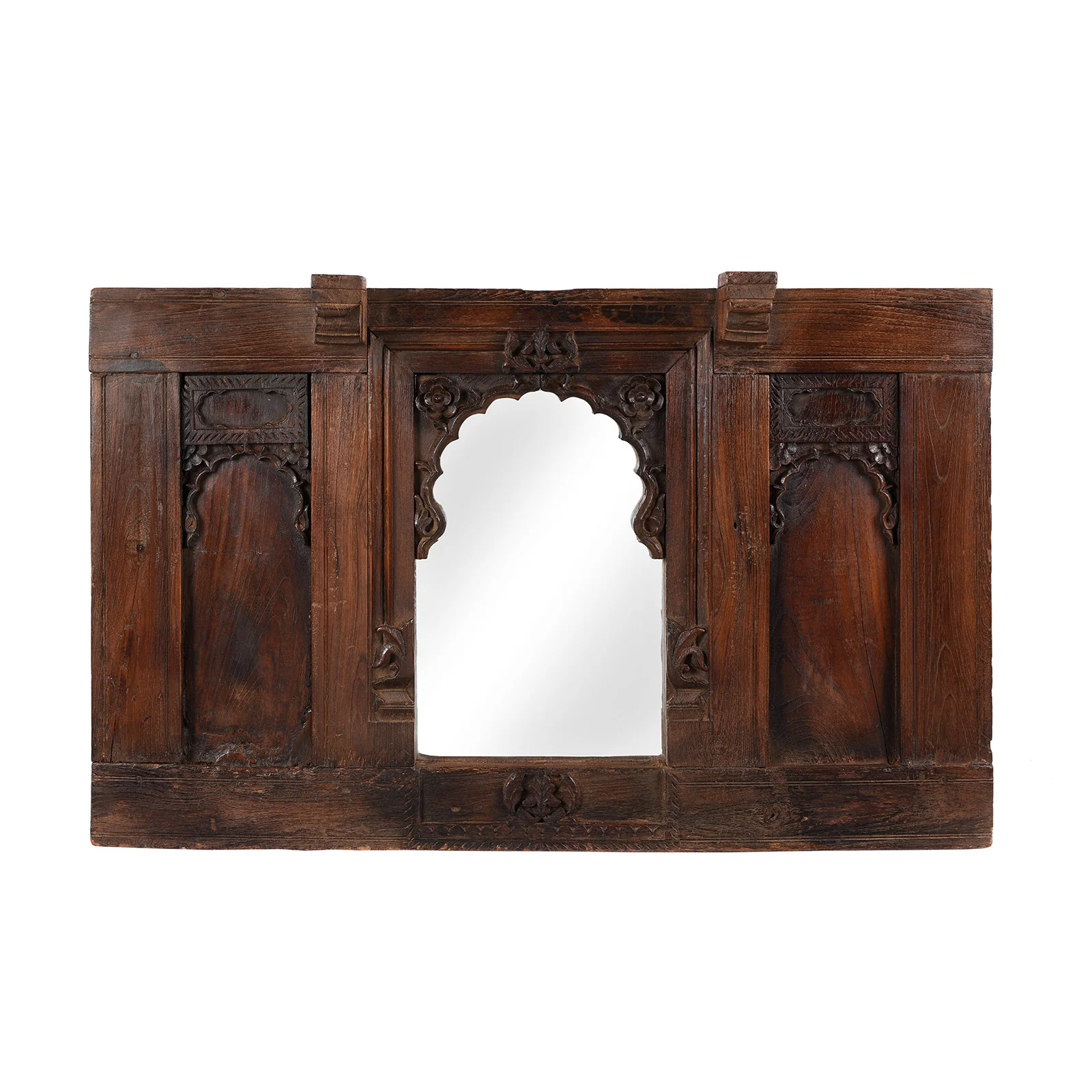 Carved Teak Mirror From Pratapgargh - Early 19th Century - Image 7