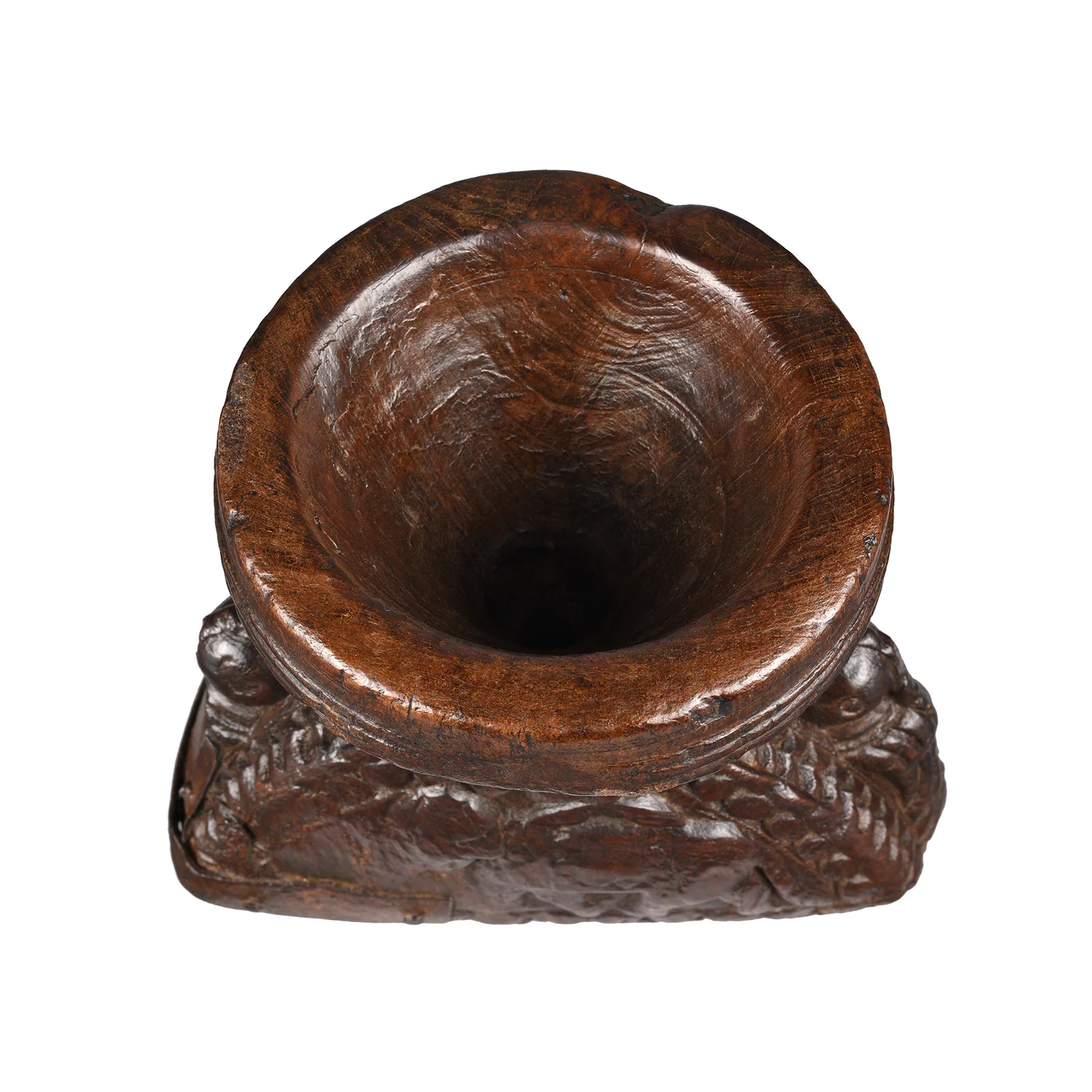 Carved Teak Seed Drill From Gujarat - Ca 1920 - Image 4