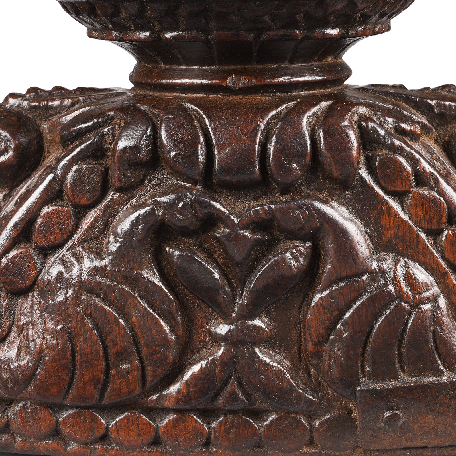 Carved Teak Seed Drill From Gujarat - Ca 1920 - Image 5