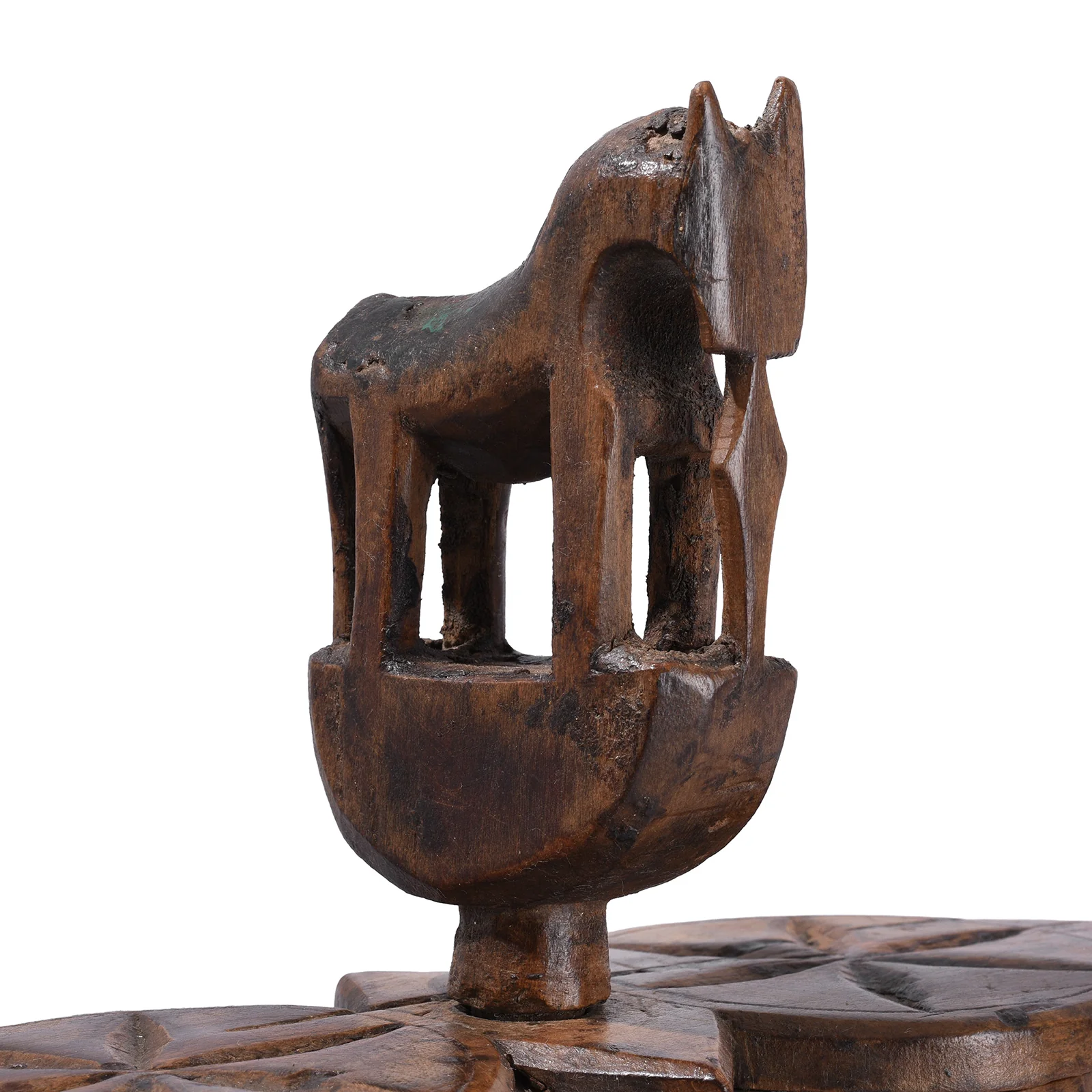 Teak Masala Box From Rajasthan - Ca 1900 - Image 4