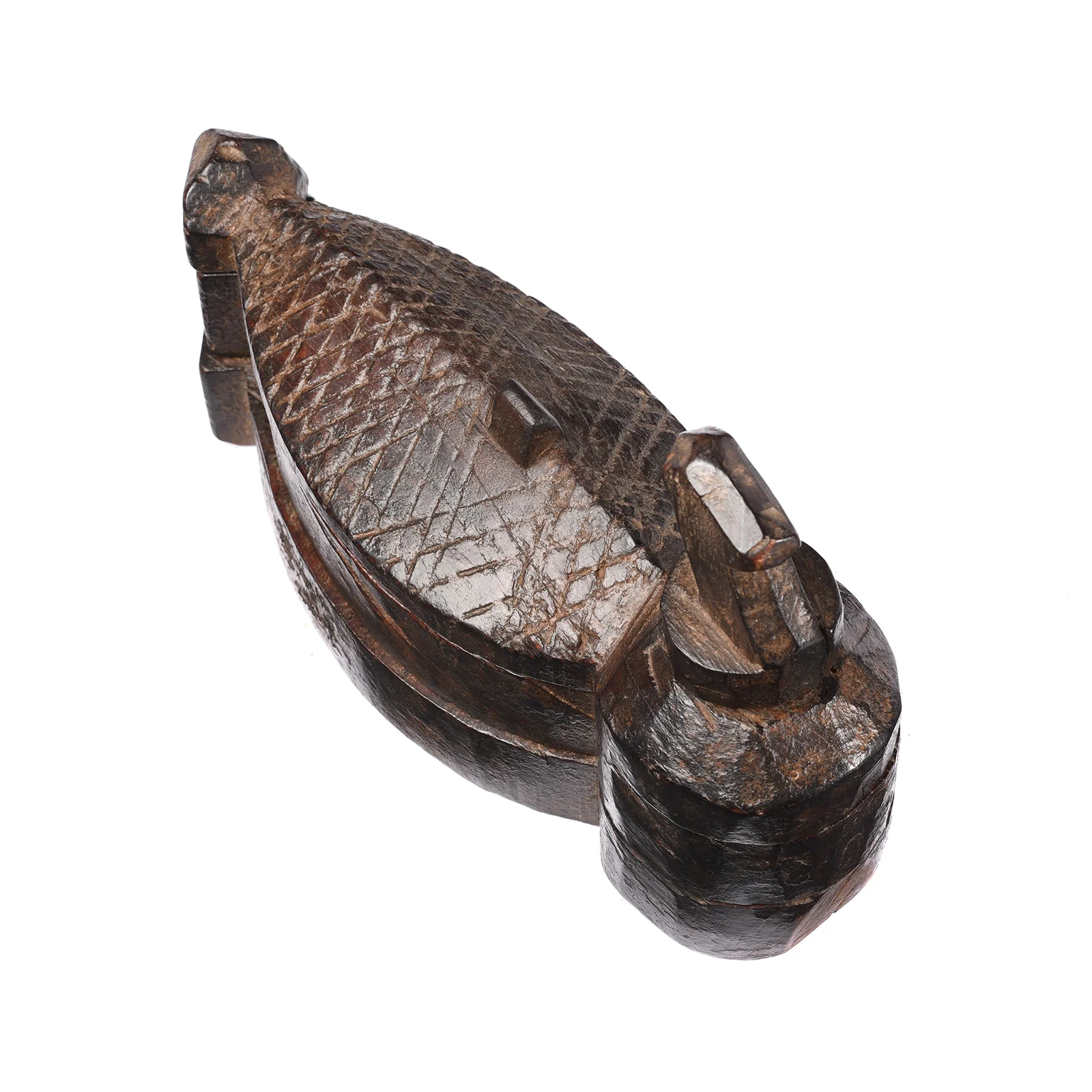 Carved Teak Tika Box From Banswara, Rajasthan - Ca 1920 - Image 4
