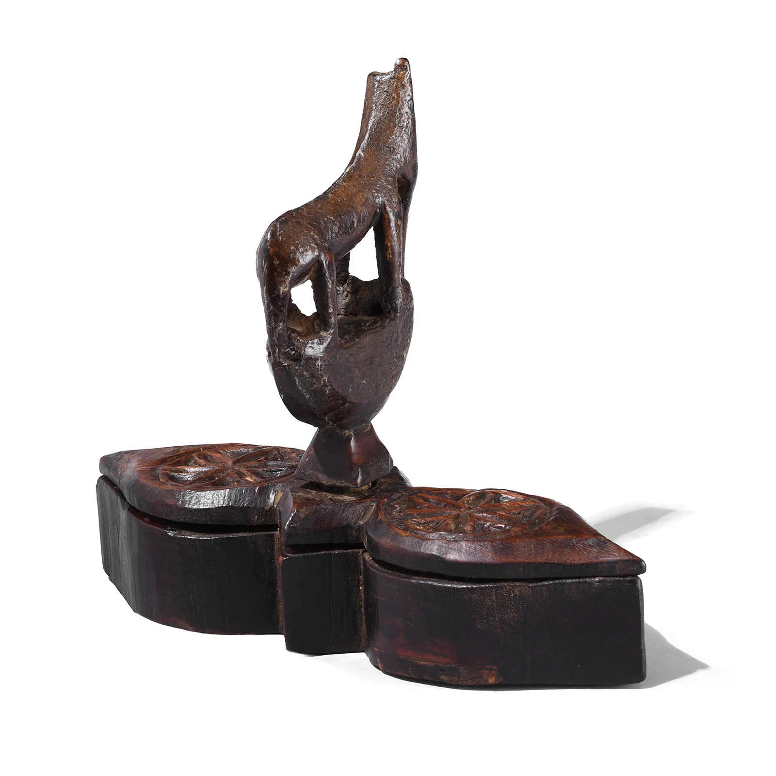Teak Masala Box From Rajasthan - Ca 1900 - Image 2