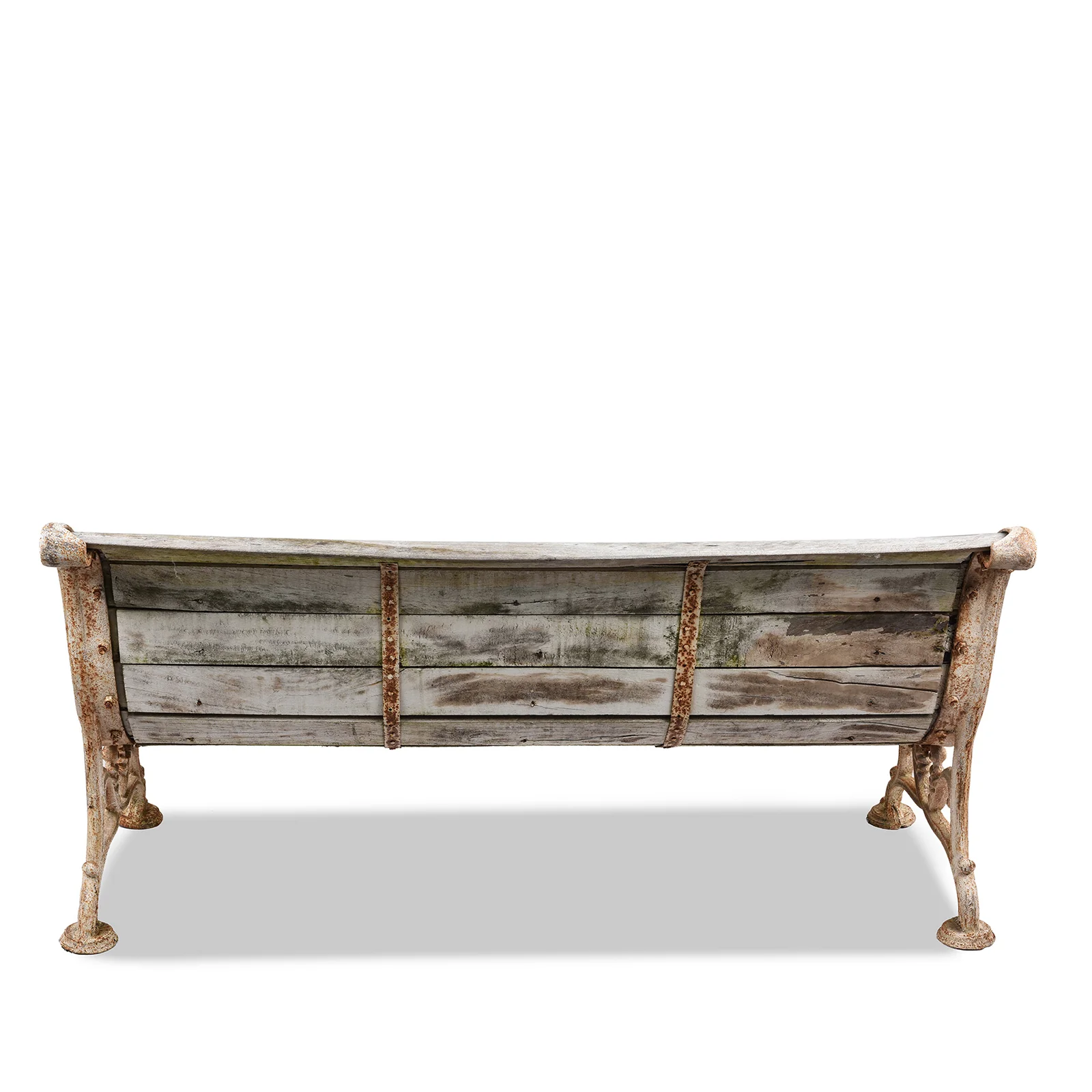 Cast Iron And Slatted Teak Bench - Ca 1900 - Image 11