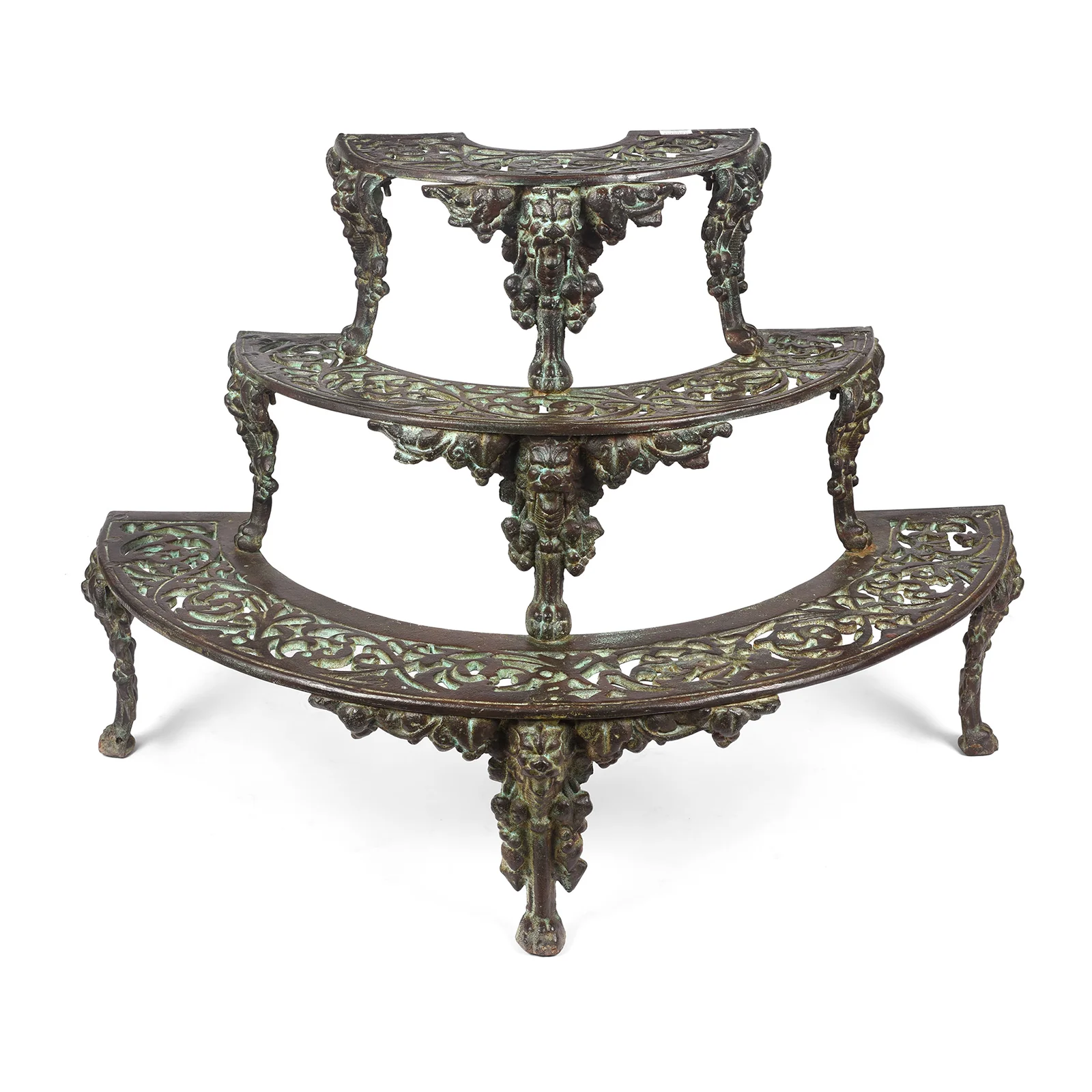Cast Iron Etagere Plant Stand - Coalbrookdale Style - Image 2