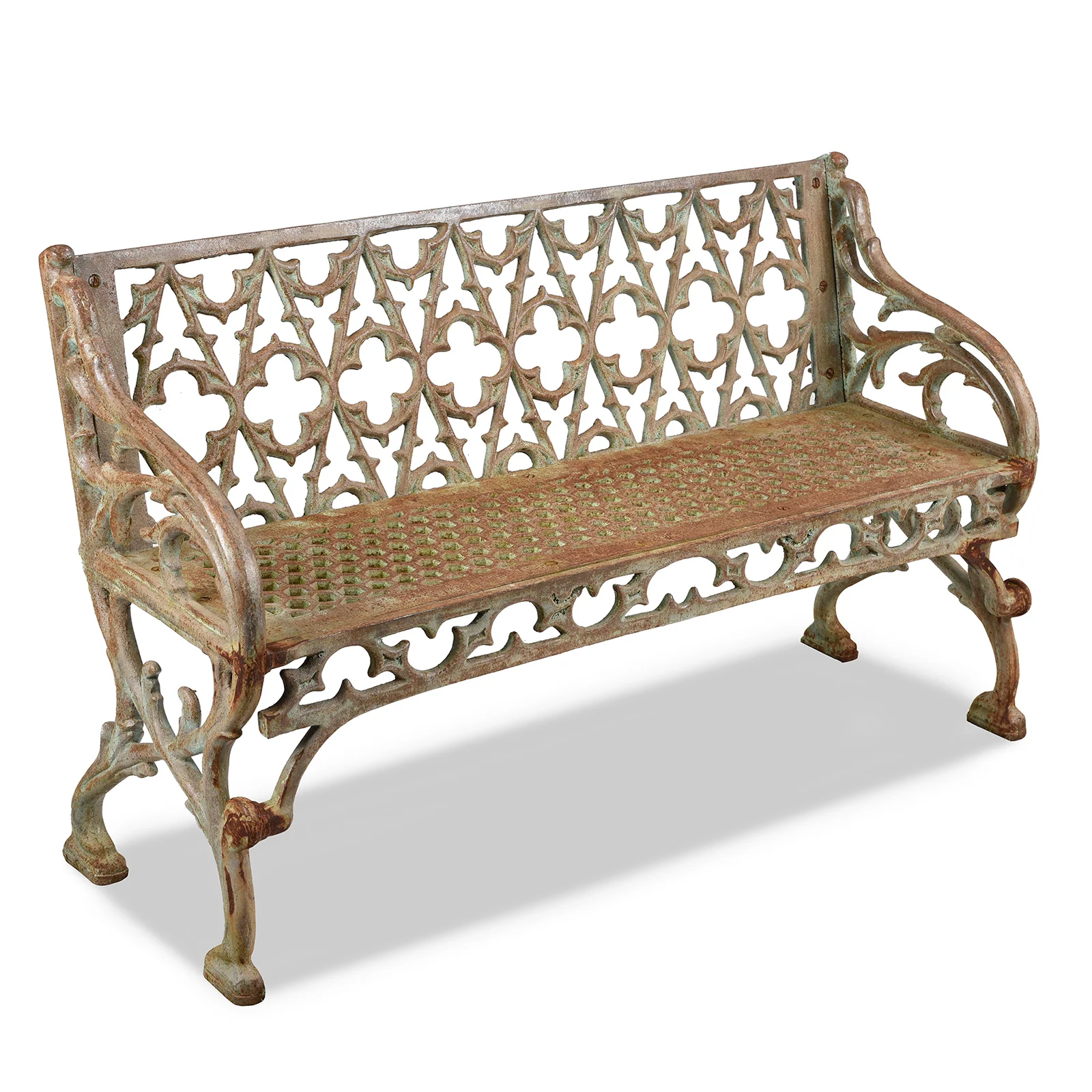 Neo Gothic Style Cast Iron Garden Bench - Image 2