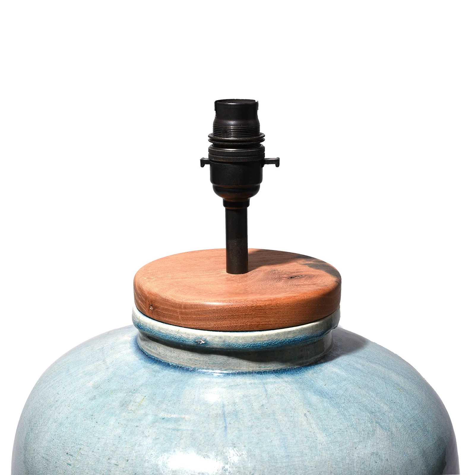Celadon Glaze Wine Jar Table Lamp - Image 3