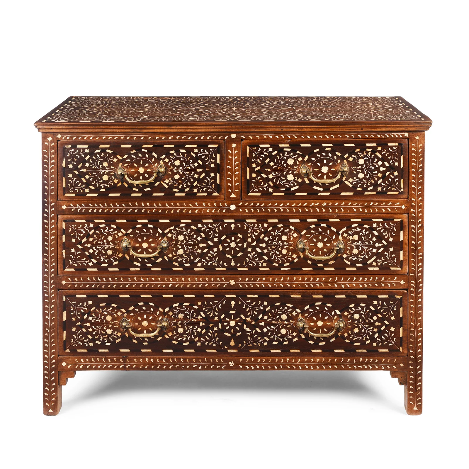 Bone Inlay Chest Of Drawers - Ca 1920