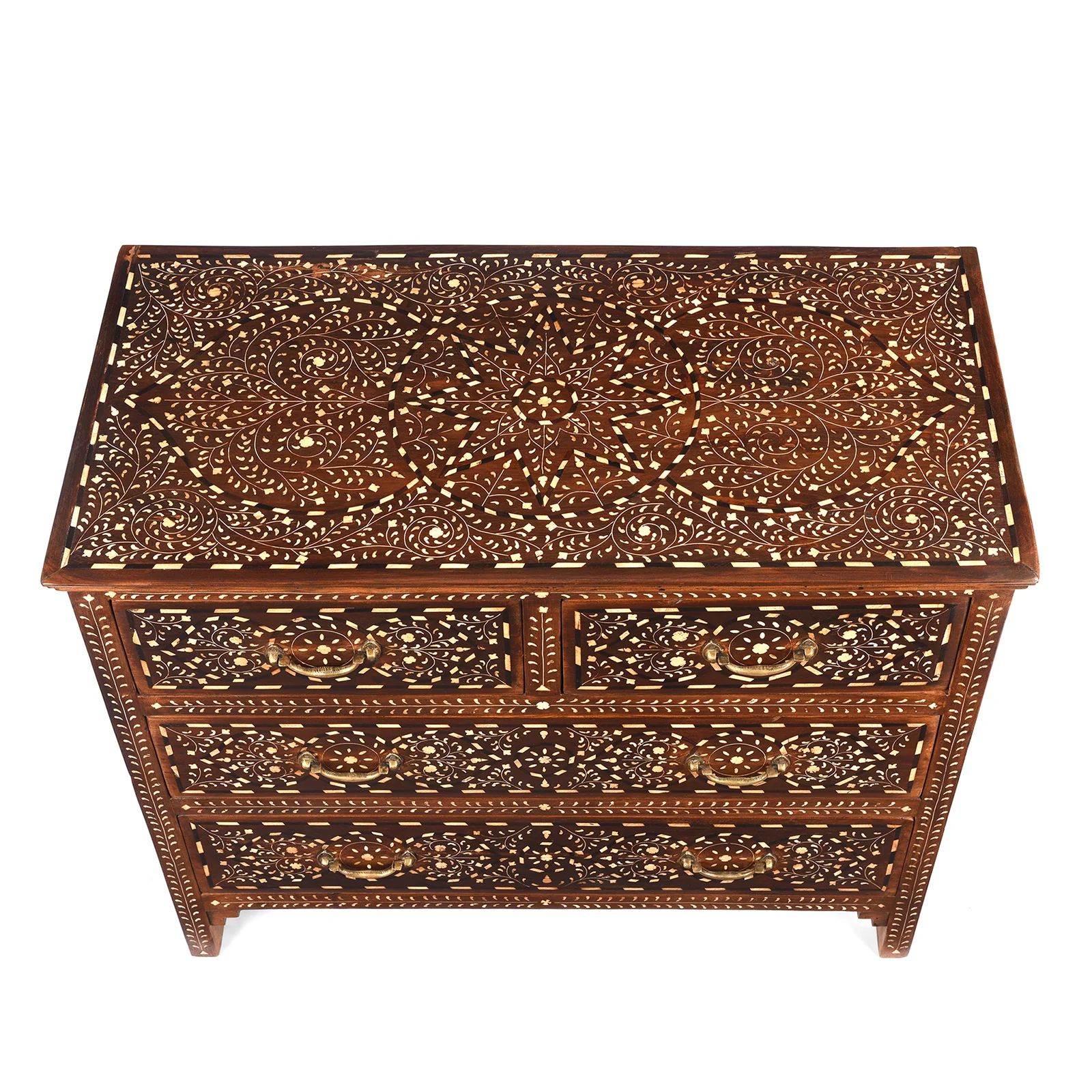 Bone Inlay Chest Of Drawers - Ca 1920 - Image 3