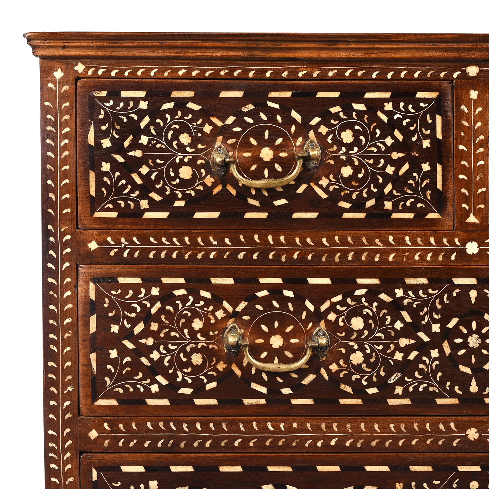 Bone Inlay Chest Of Drawers - Ca 1920 - Image 4