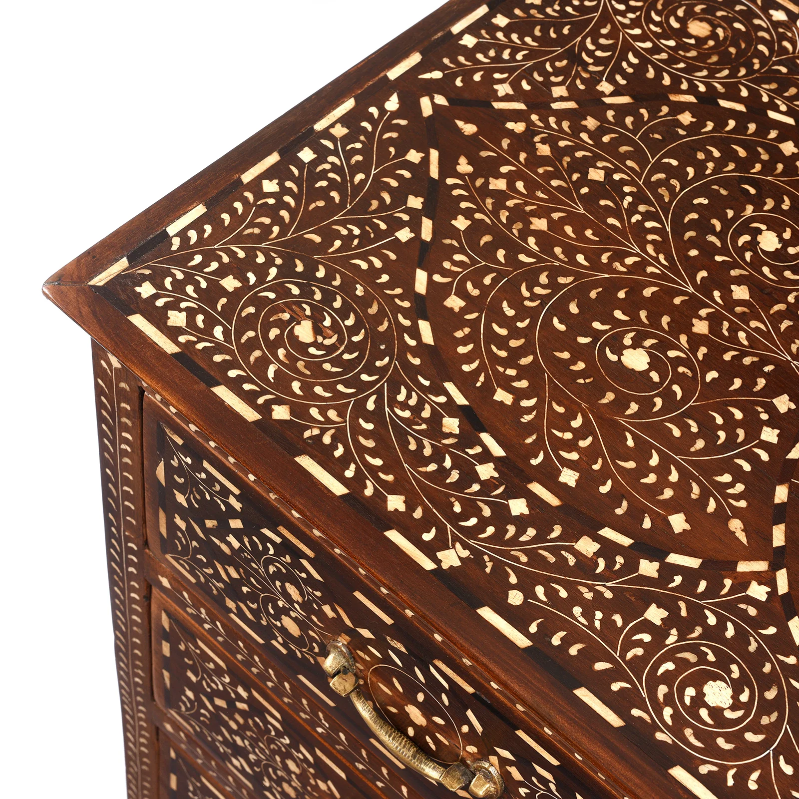 Bone Inlay Chest Of Drawers - Ca 1920 - Image 8