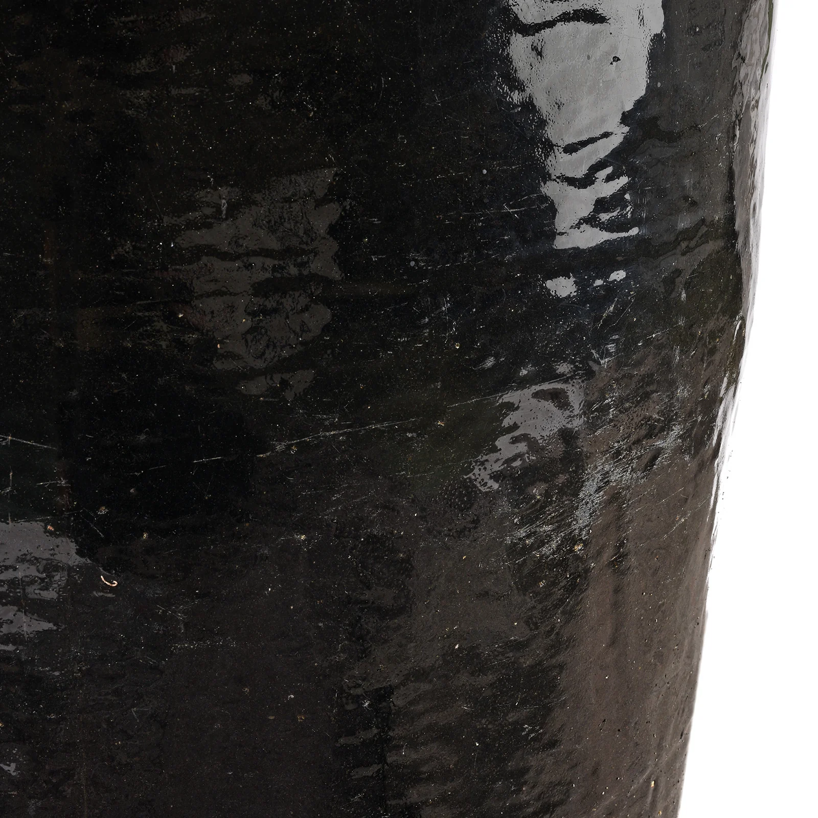 Black Glazed Terracotta Water Pot From Peking - 19th Century - Image 4