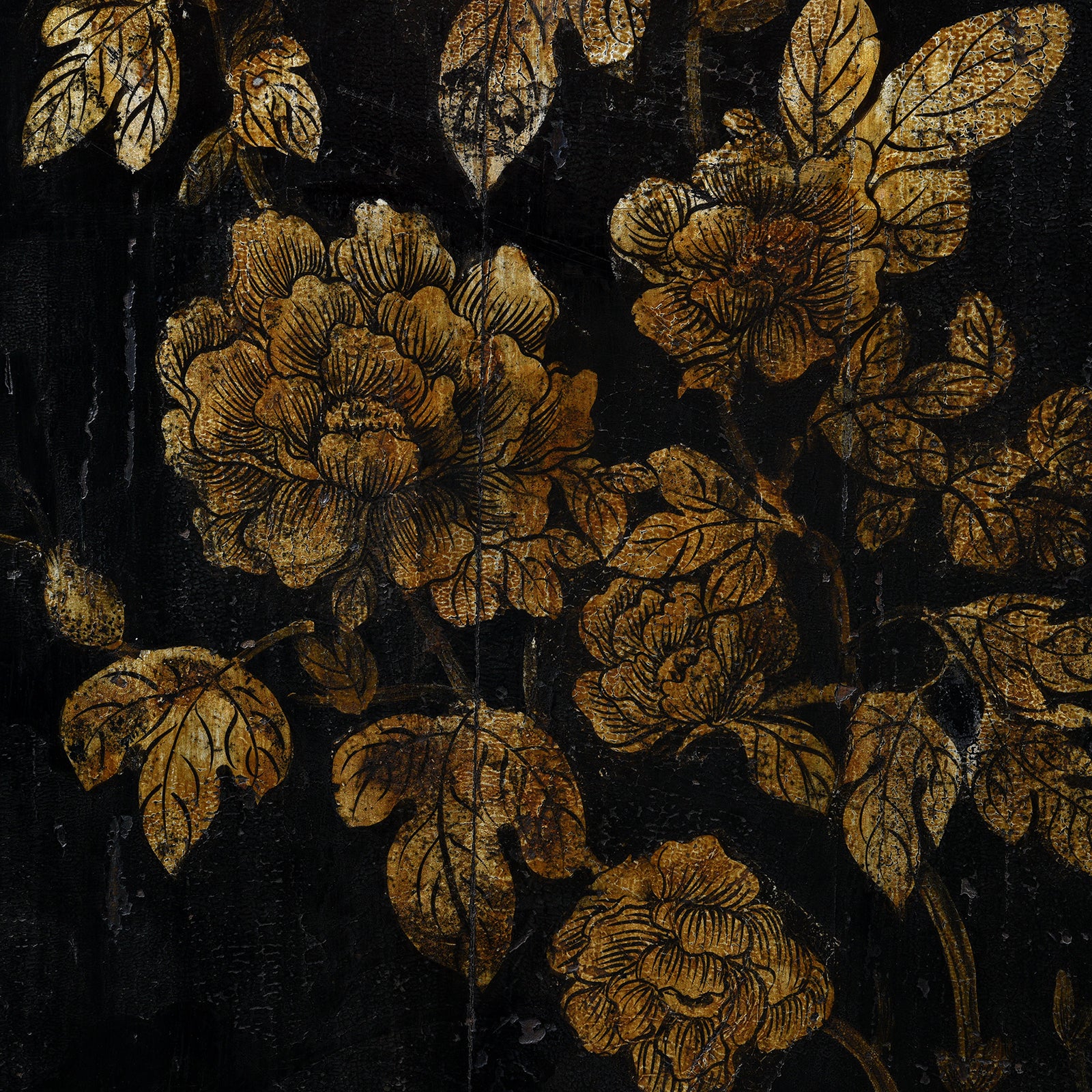 Black Lacquer Wedding Cabinet From Shanxi -19th Century - Image 7