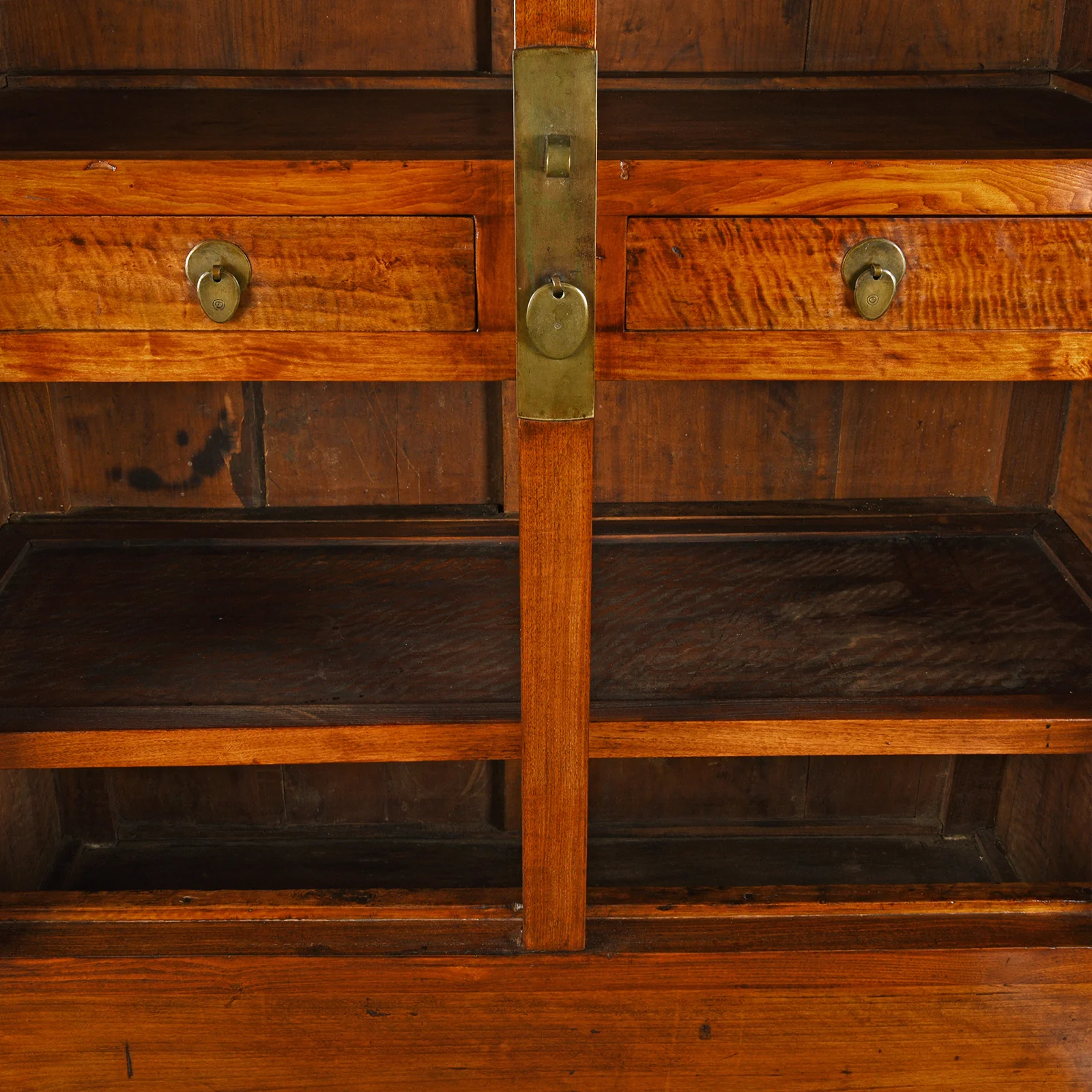 Chinese Elm Compound Cabinet From Beijing - 19th Century - Image 10