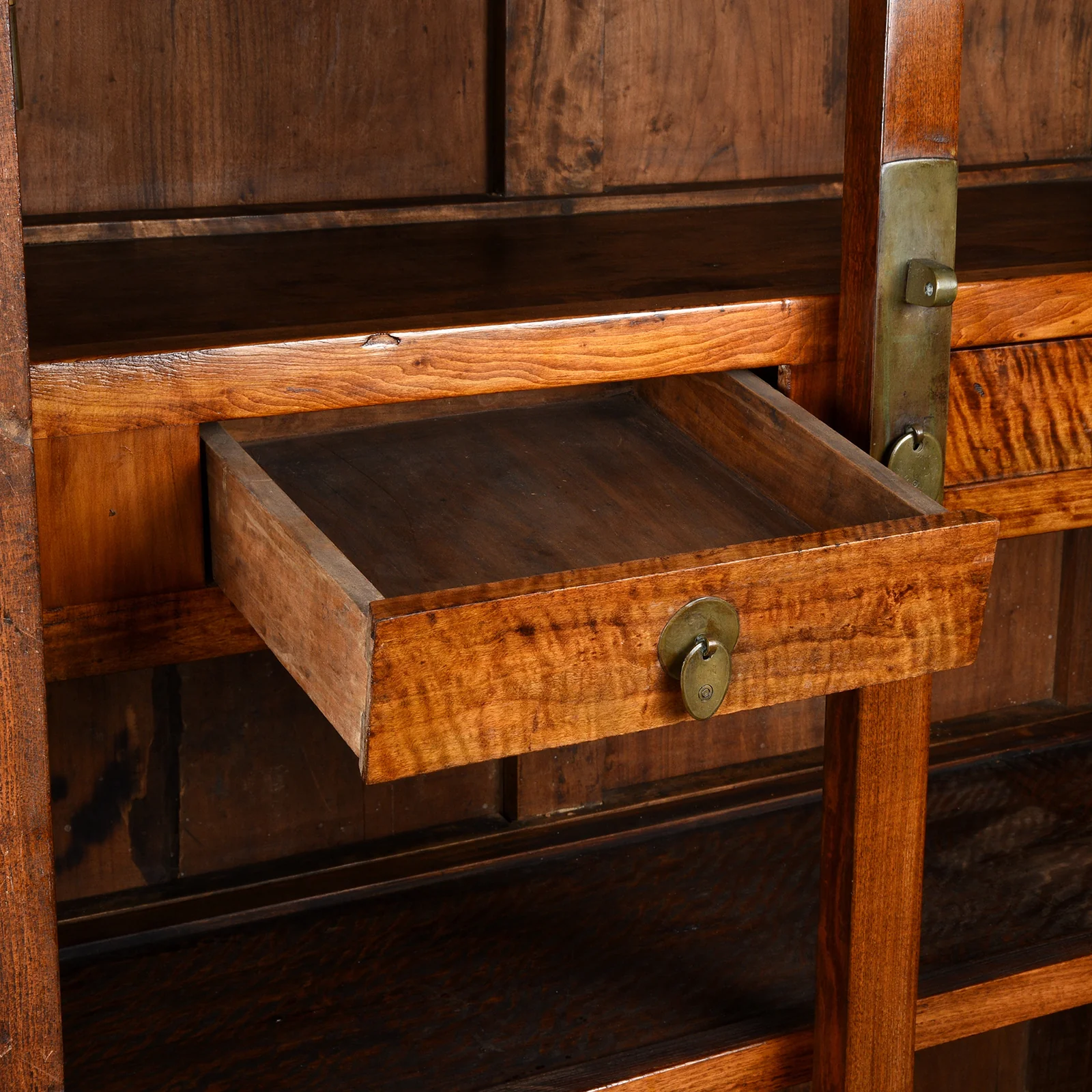 Chinese Elm Compound Cabinet From Beijing - 19th Century - Image 9
