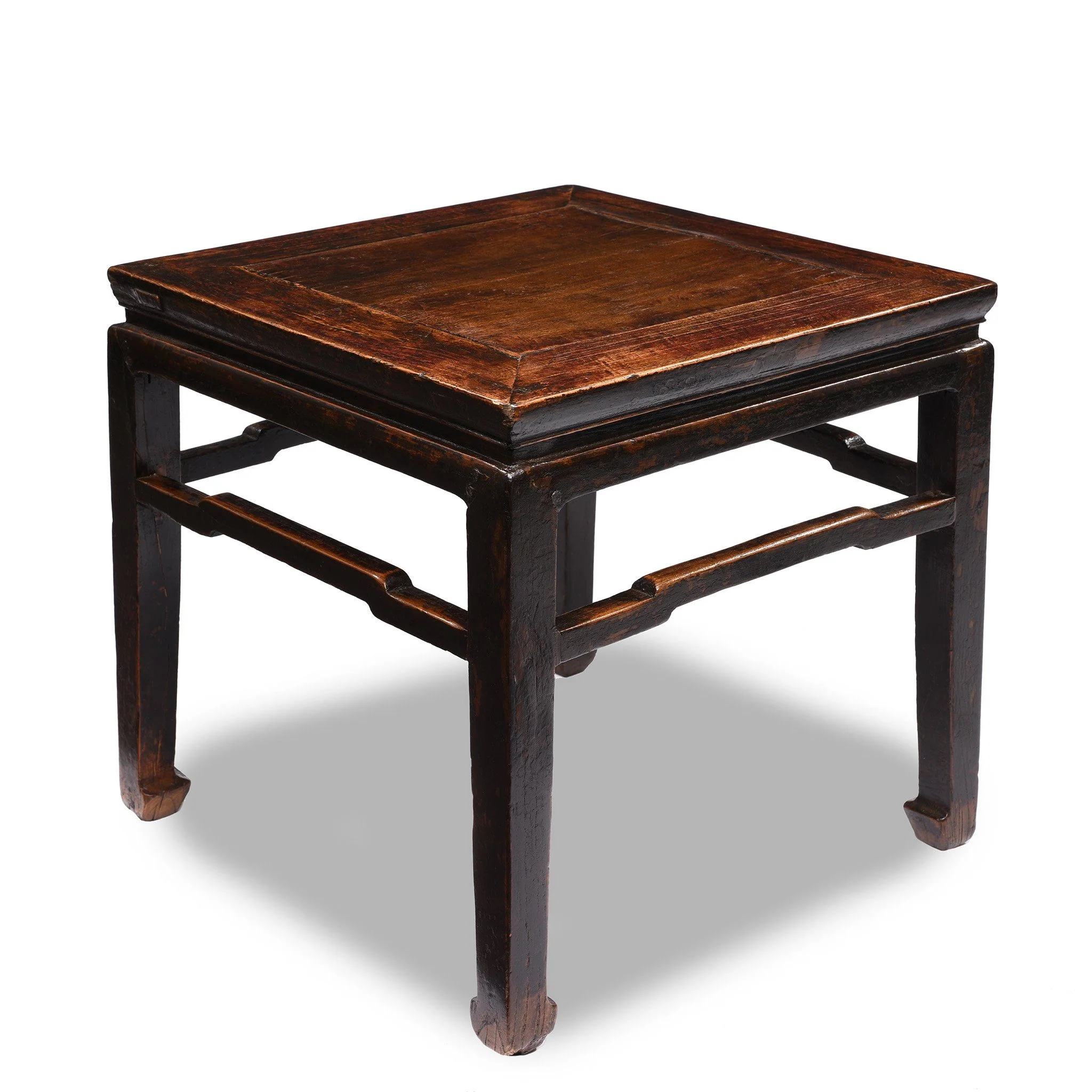 Chinese Elm Square Side Tables - 19thC - Image 3