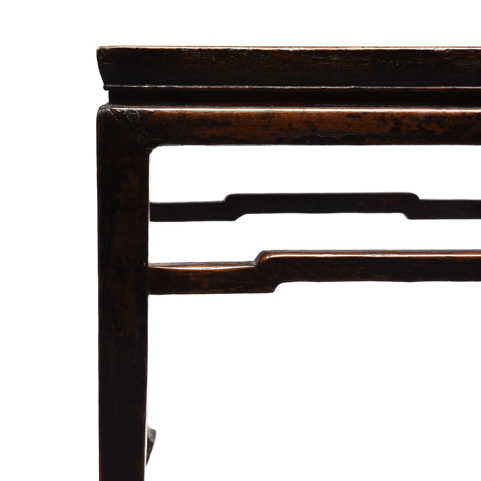 Chinese Elm Square Side Tables - 19thC - Image 5