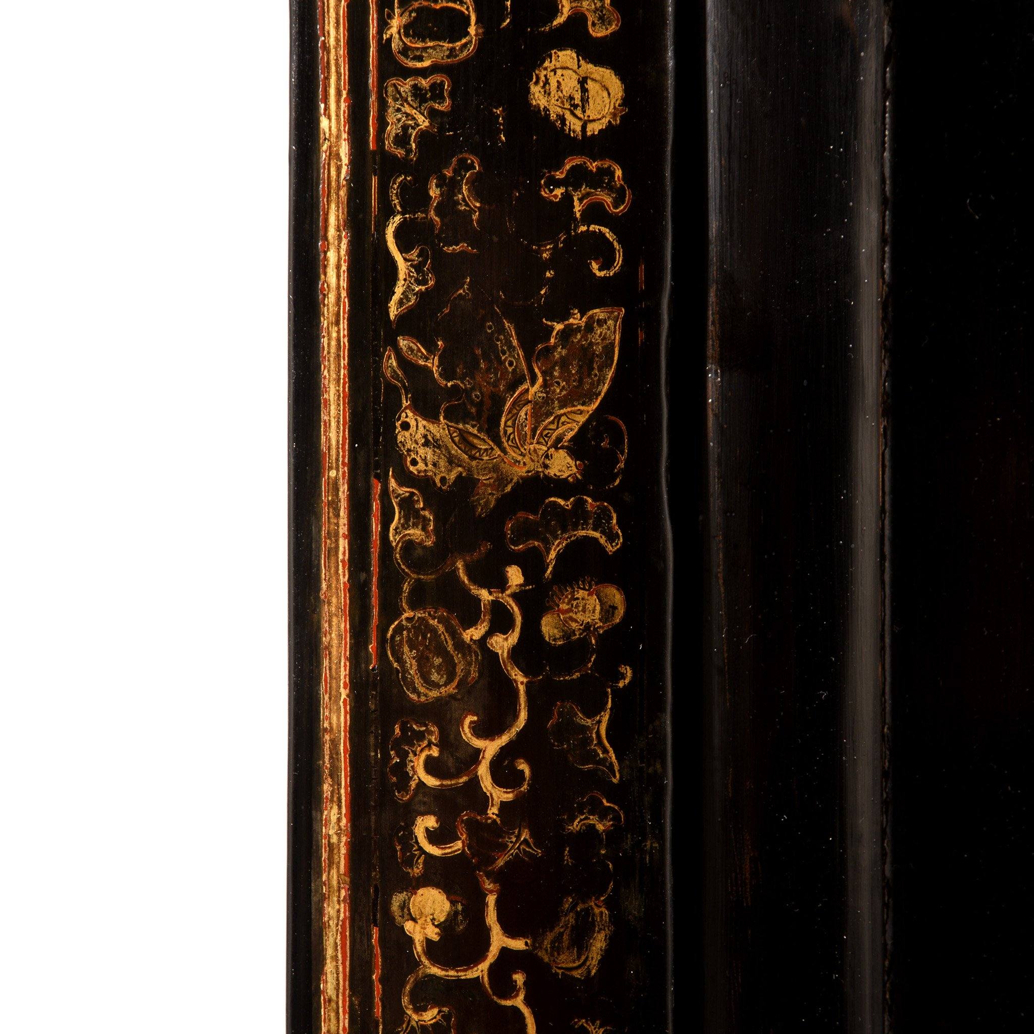 Chinese Export Gilt Black Lacquer Cabinet - Early 19thC - Image 4
