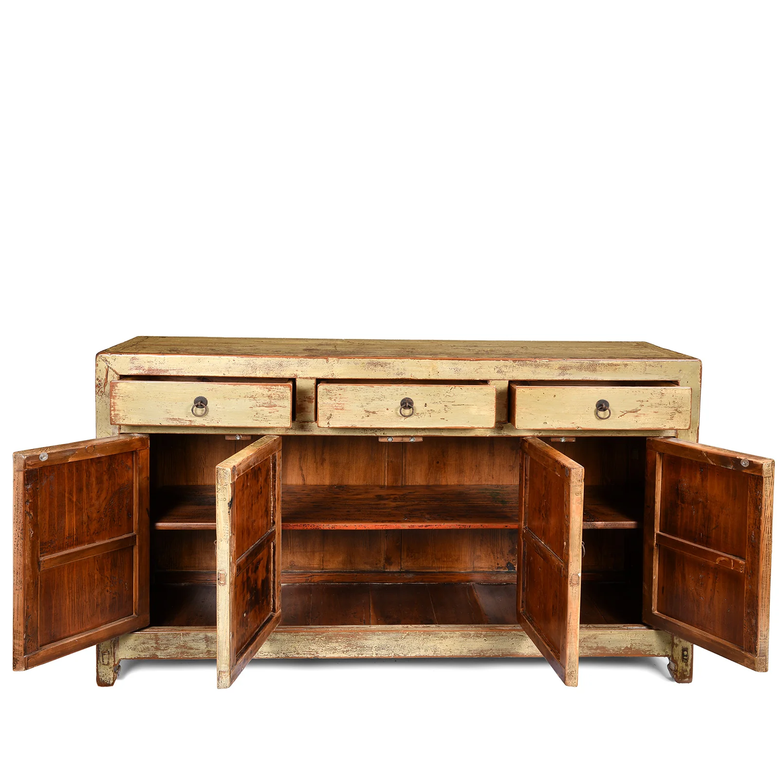 Chinese Grey Lacquer Sideboard Made From Reclaimed Wood - Image 3