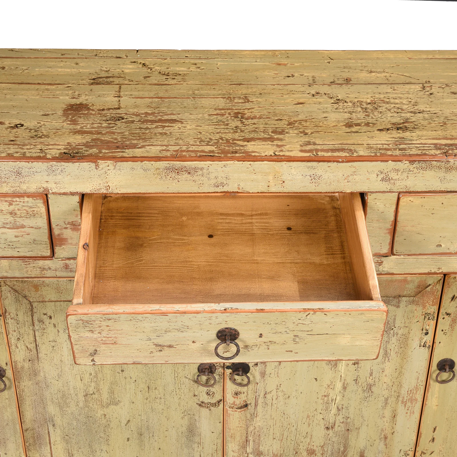 Chinese Grey Lacquer Sideboard Made From Reclaimed Wood - Image 5
