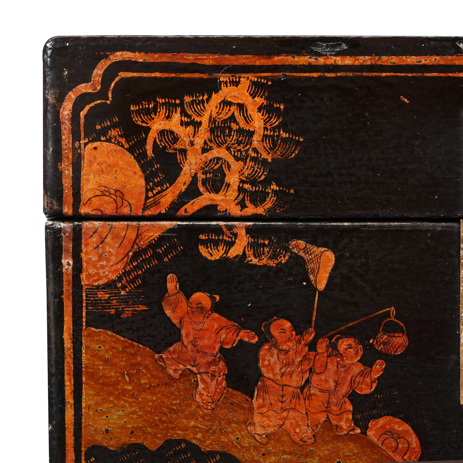 Chinese Painted Lacquer Box - Ca 1930 - Image 13