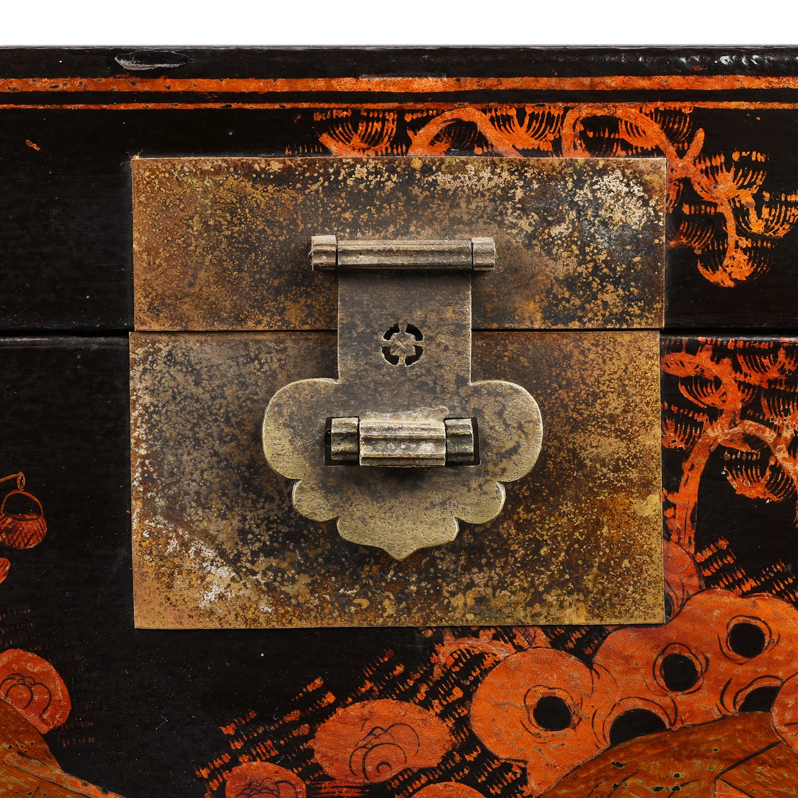 Chinese Painted Lacquer Box - Ca 1930 - Image 9