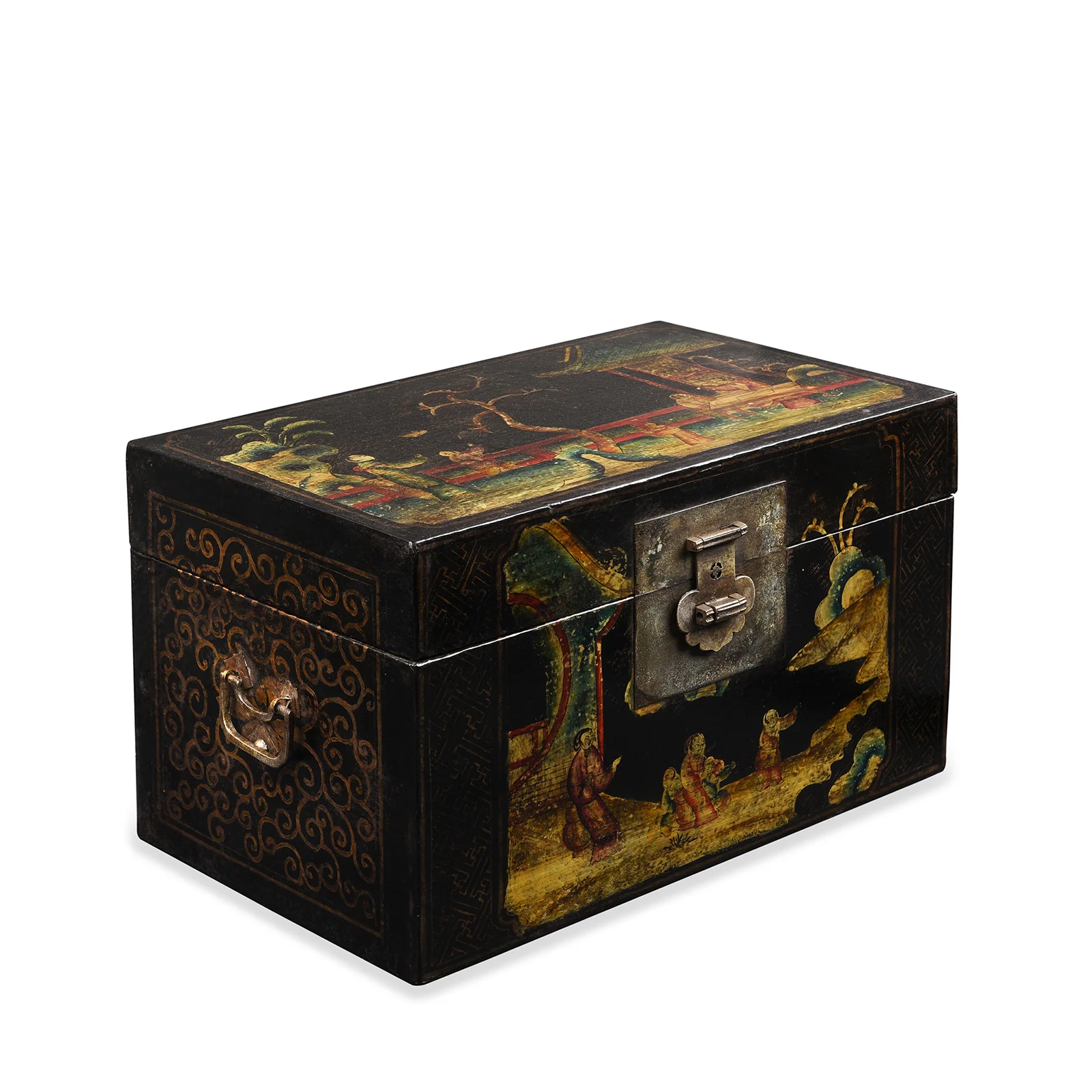 Chinese Painted Lacquer Box From Shanxi - Ca 1930 - Image 2