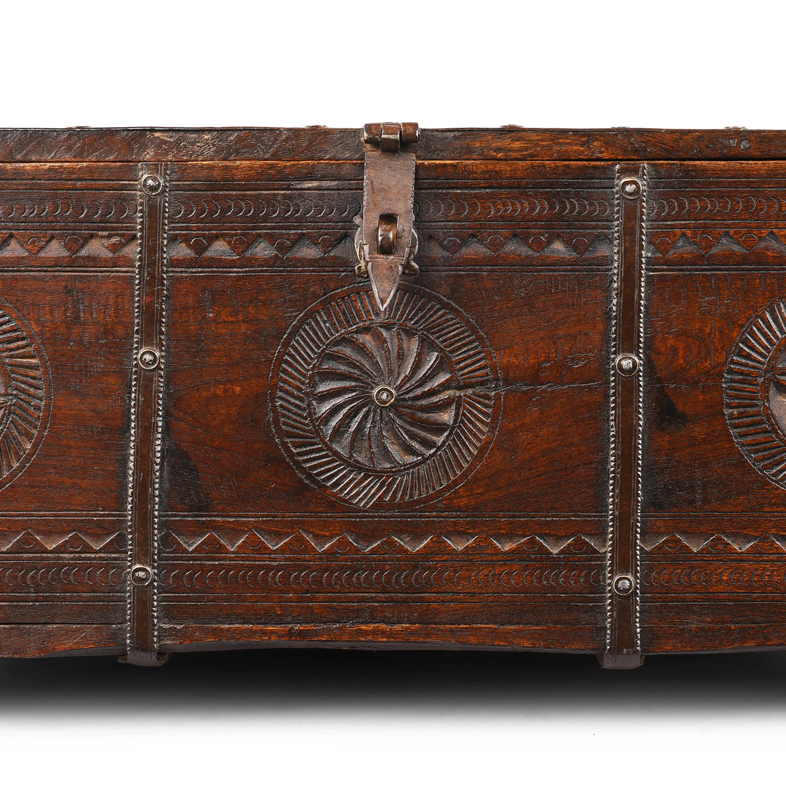 Chip Carved Merchants Box From Rajasthan - 19th Century - Image 7