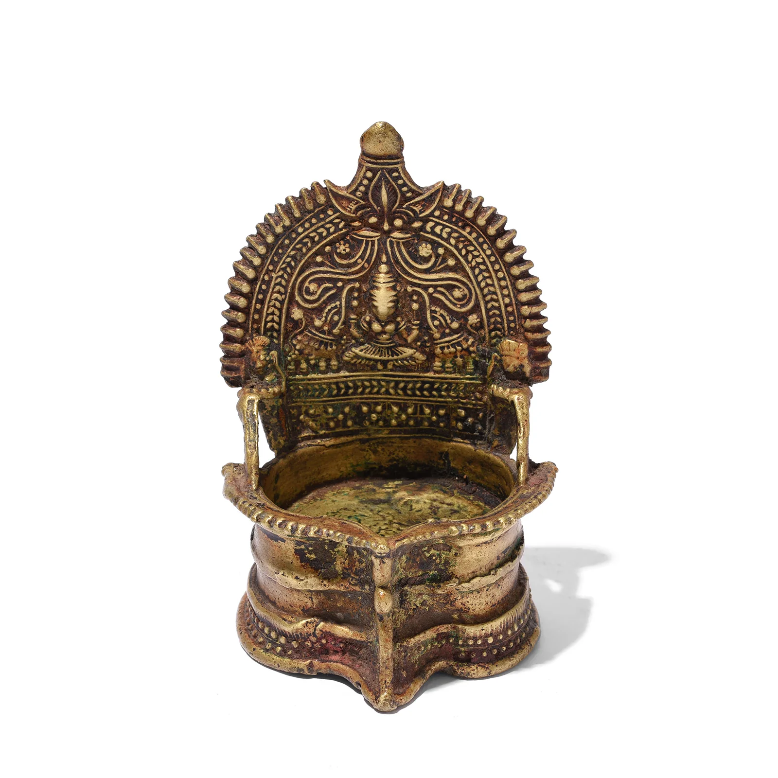 Bronze Deepa Lakshmi Votive Lamp From Tamil Nadu - 19th Century - Image 2