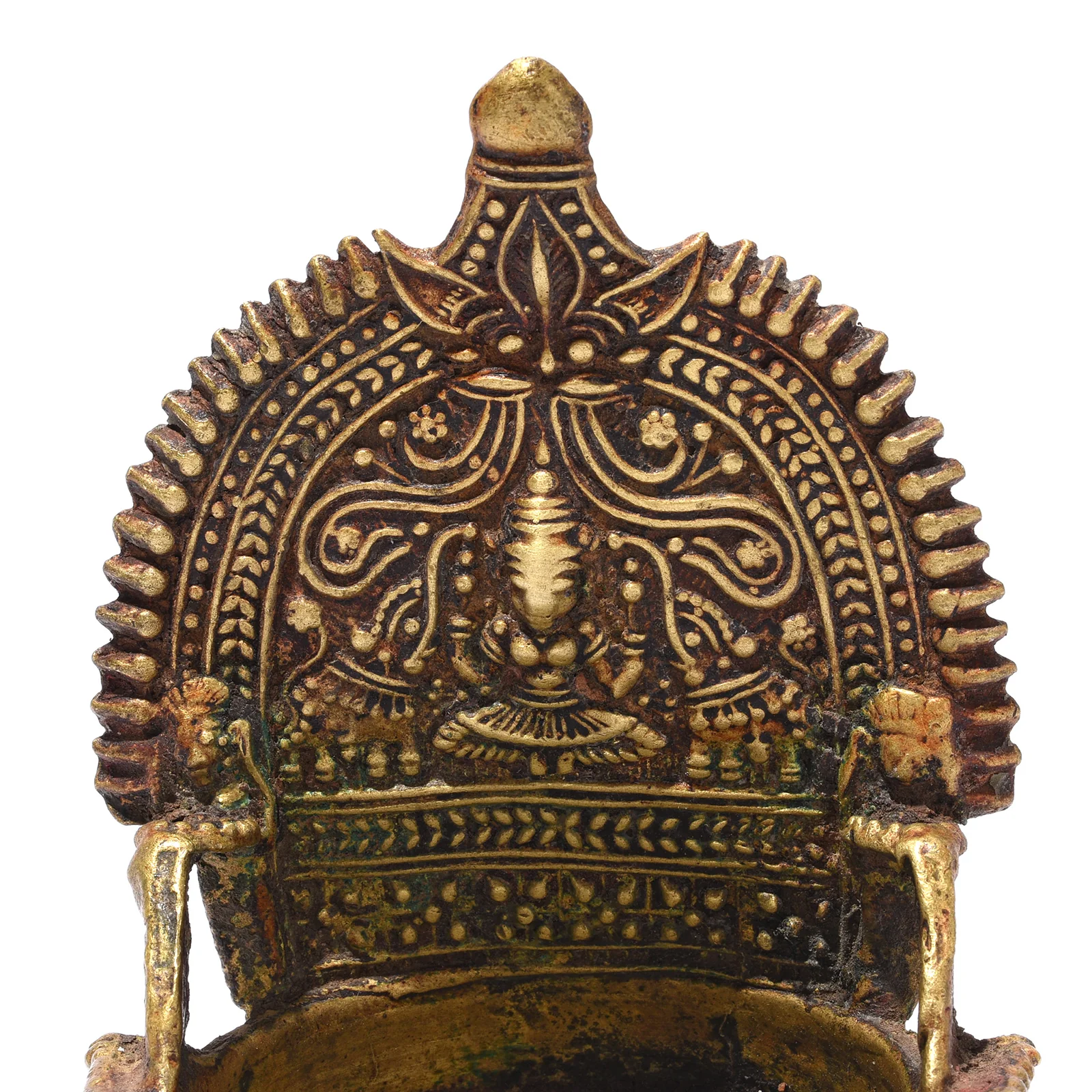 Bronze Deepa Lakshmi Votive Lamp From Tamil Nadu - 19th Century - Image 3