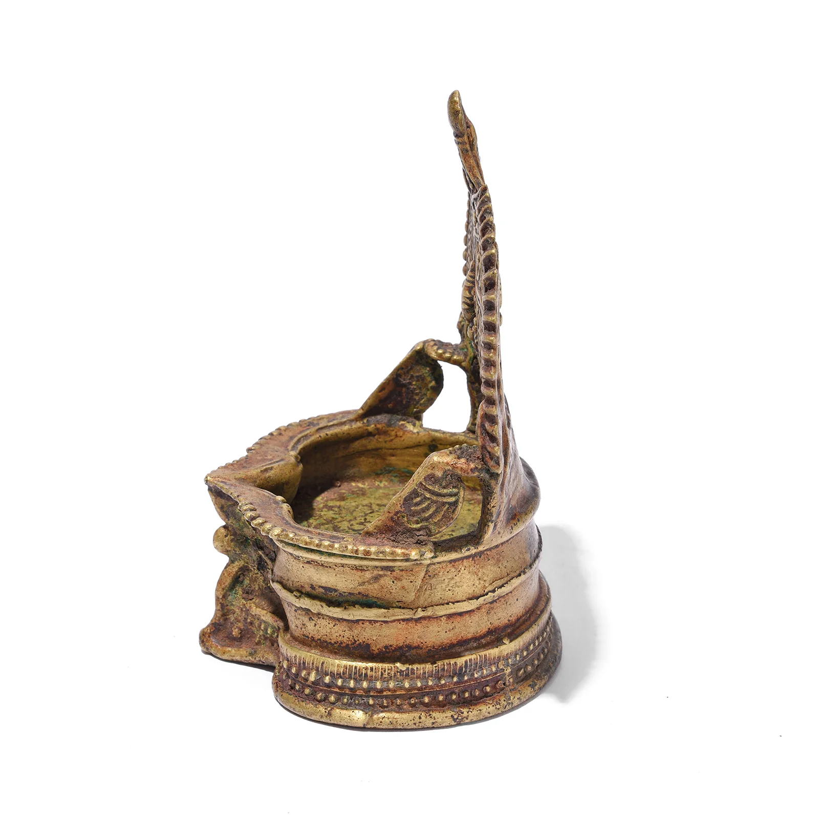 Bronze Deepa Lakshmi Votive Lamp From Tamil Nadu - 19th Century - Image 4