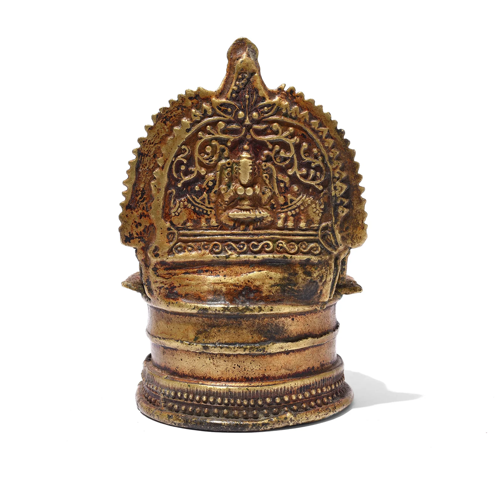 Bronze Deepa Lakshmi Votive Lamp From Tamil Nadu - 19th Century - Image 5