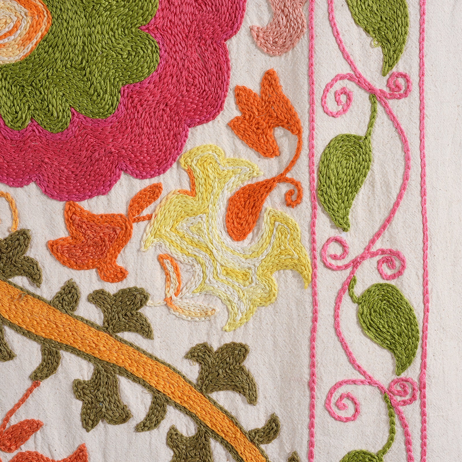 Embroidered Suzani Throw (218 x 148cm) - Image 4