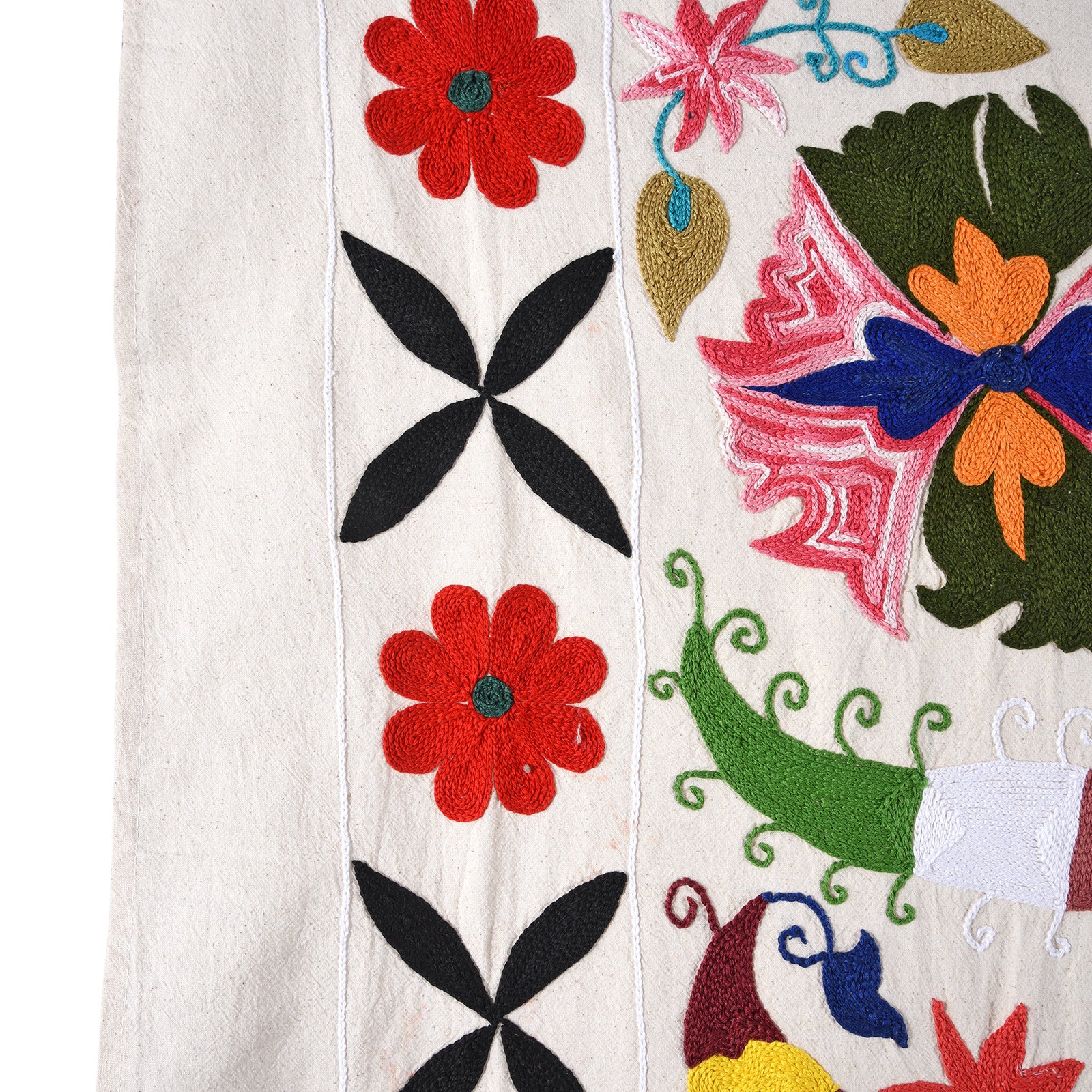 Embroidered Suzani Throw (210 x 148 cm) - Image 3