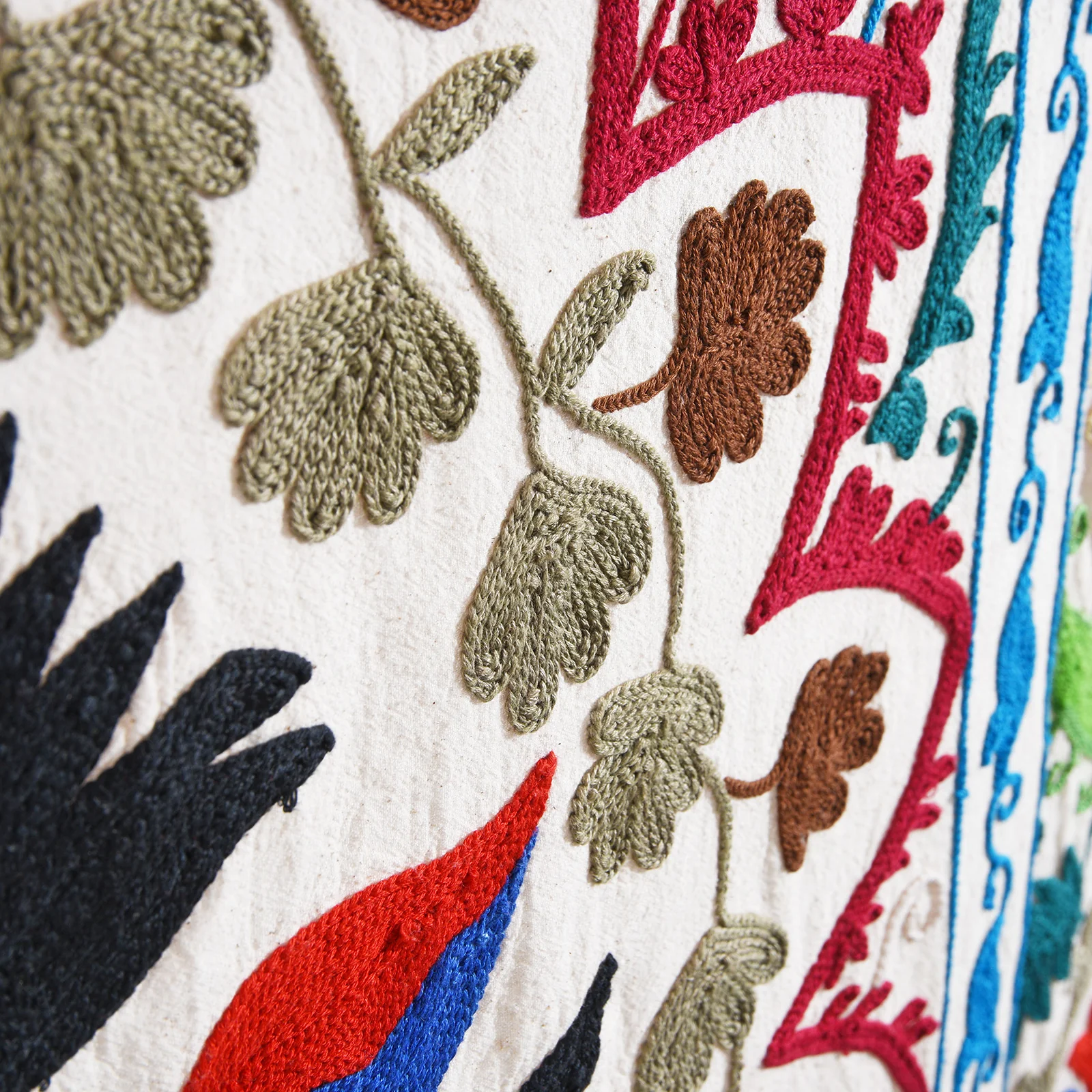 Embroidered Suzani Throw (210 x 148 cm) - Image 6