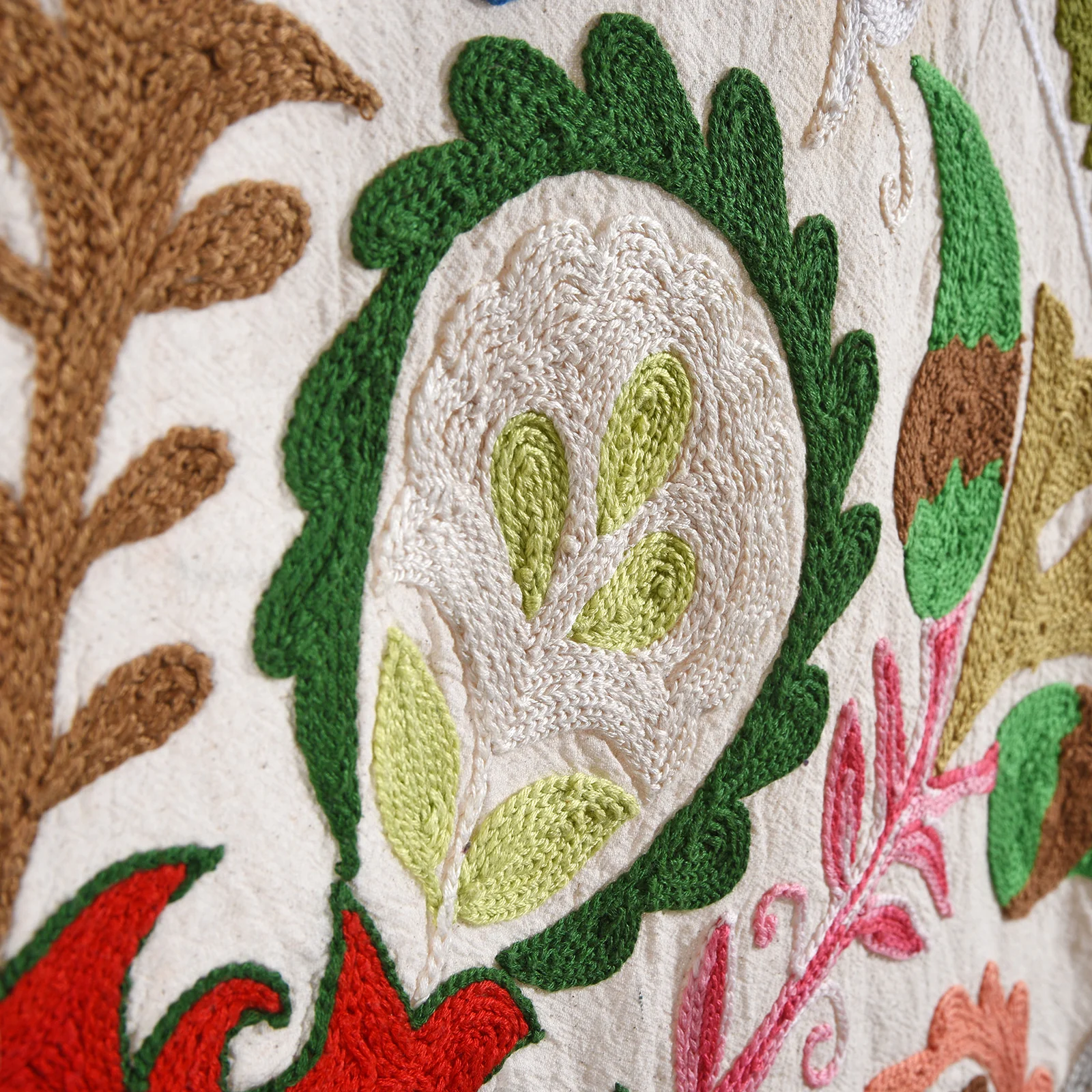 Embroidered Suzani Throw (212 x 144 cm) - Image 4