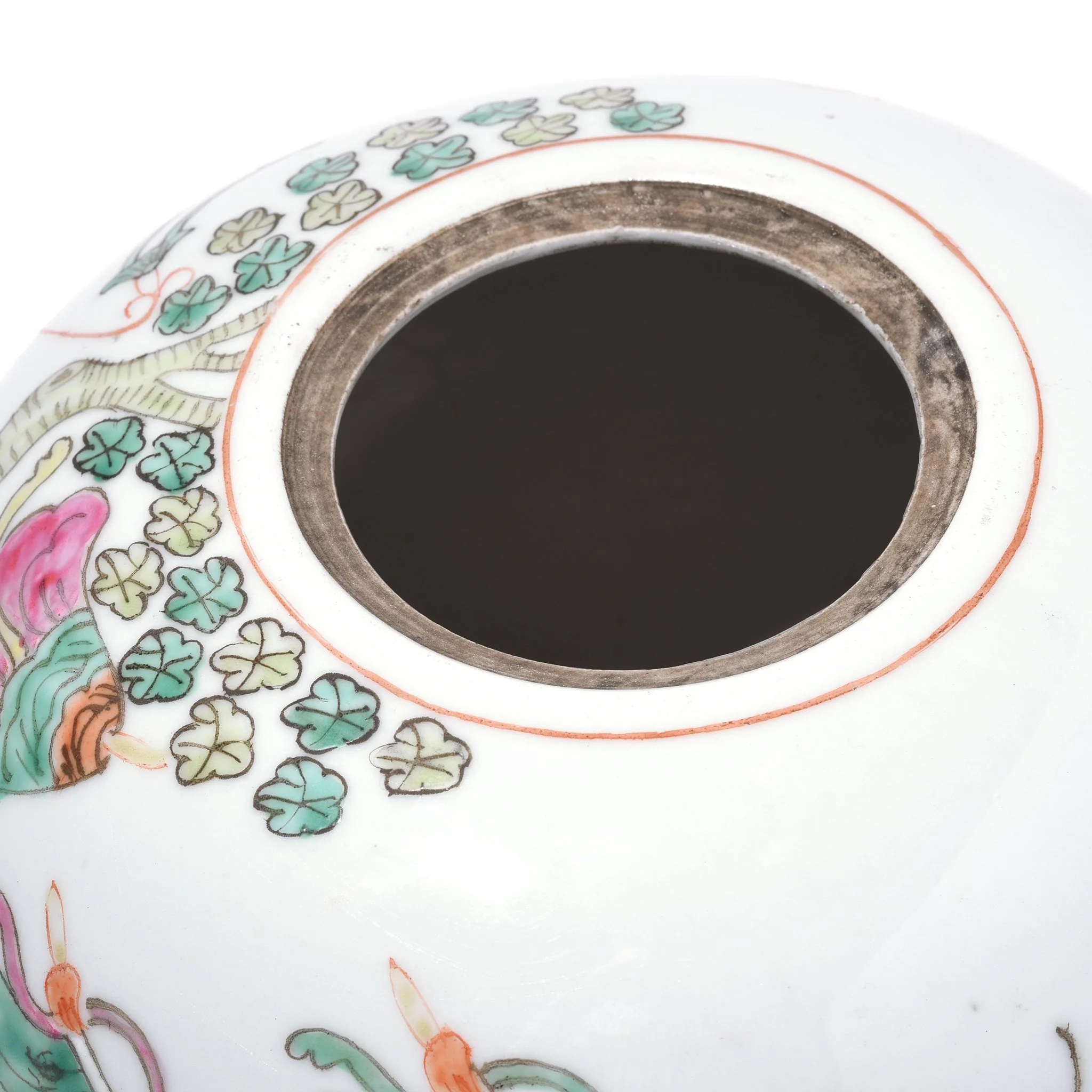 Famille Rose Porcelain Ginger Jar With Lid - Image 4
