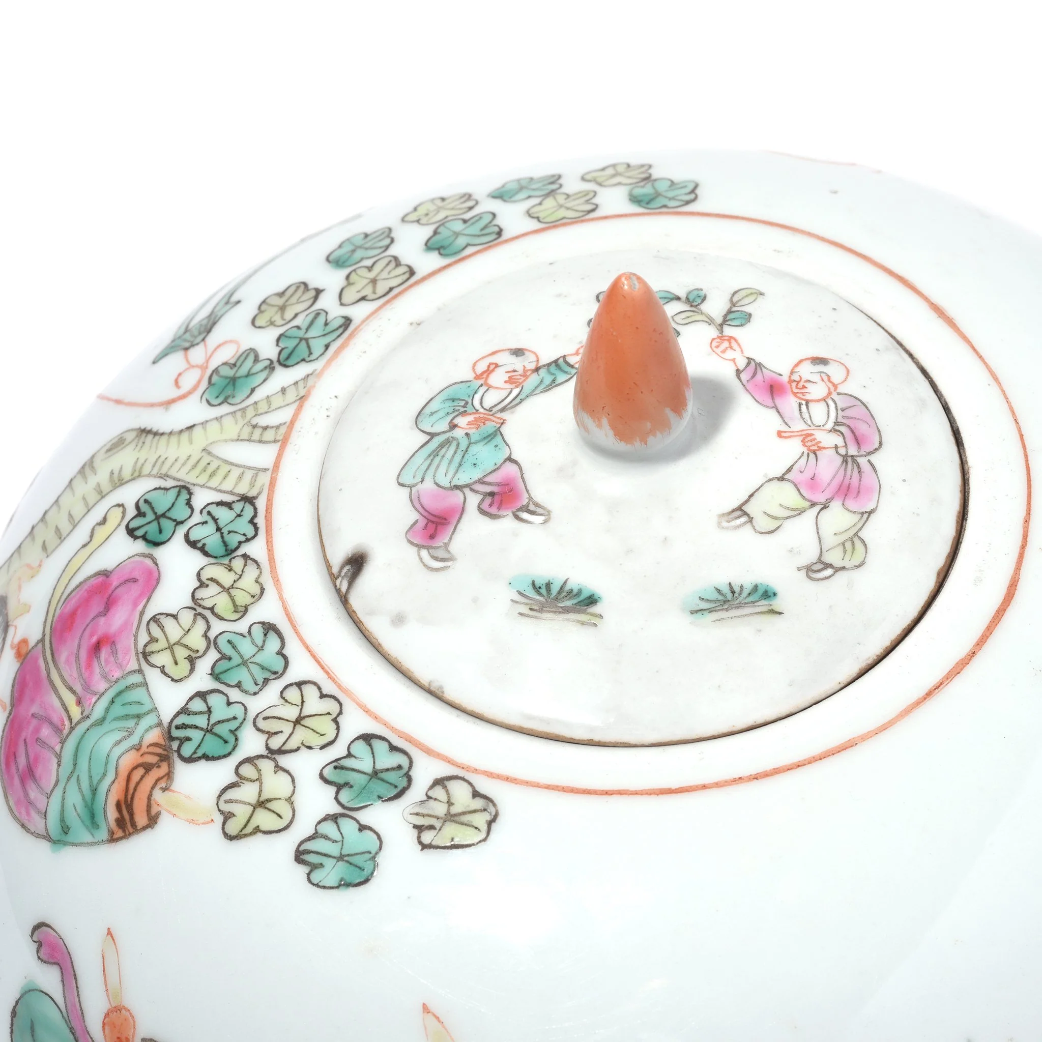 Famille Rose Porcelain Ginger Jar With Lid - Image 5