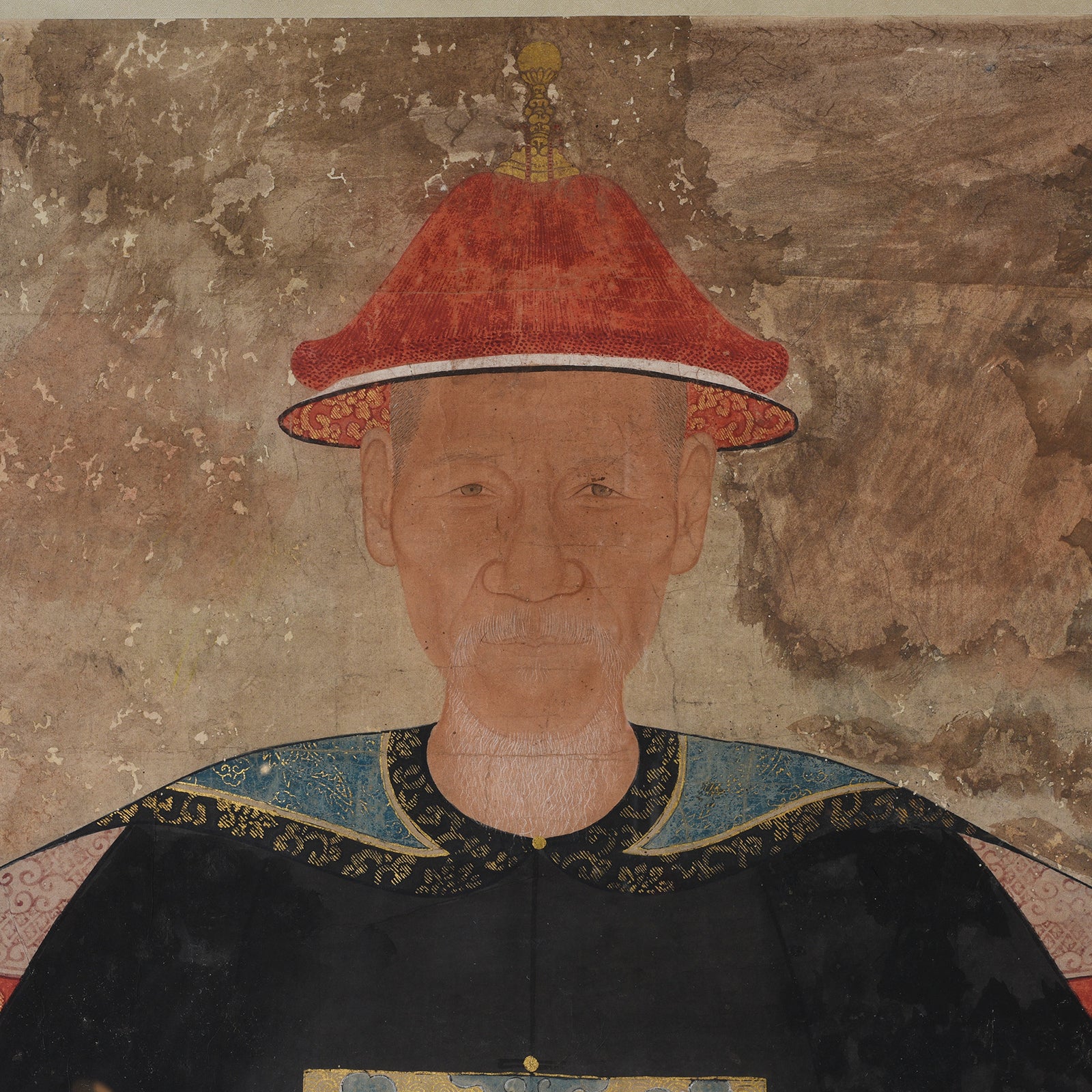 Framed Chinese Ancestor Painting - 19thC - Image 3